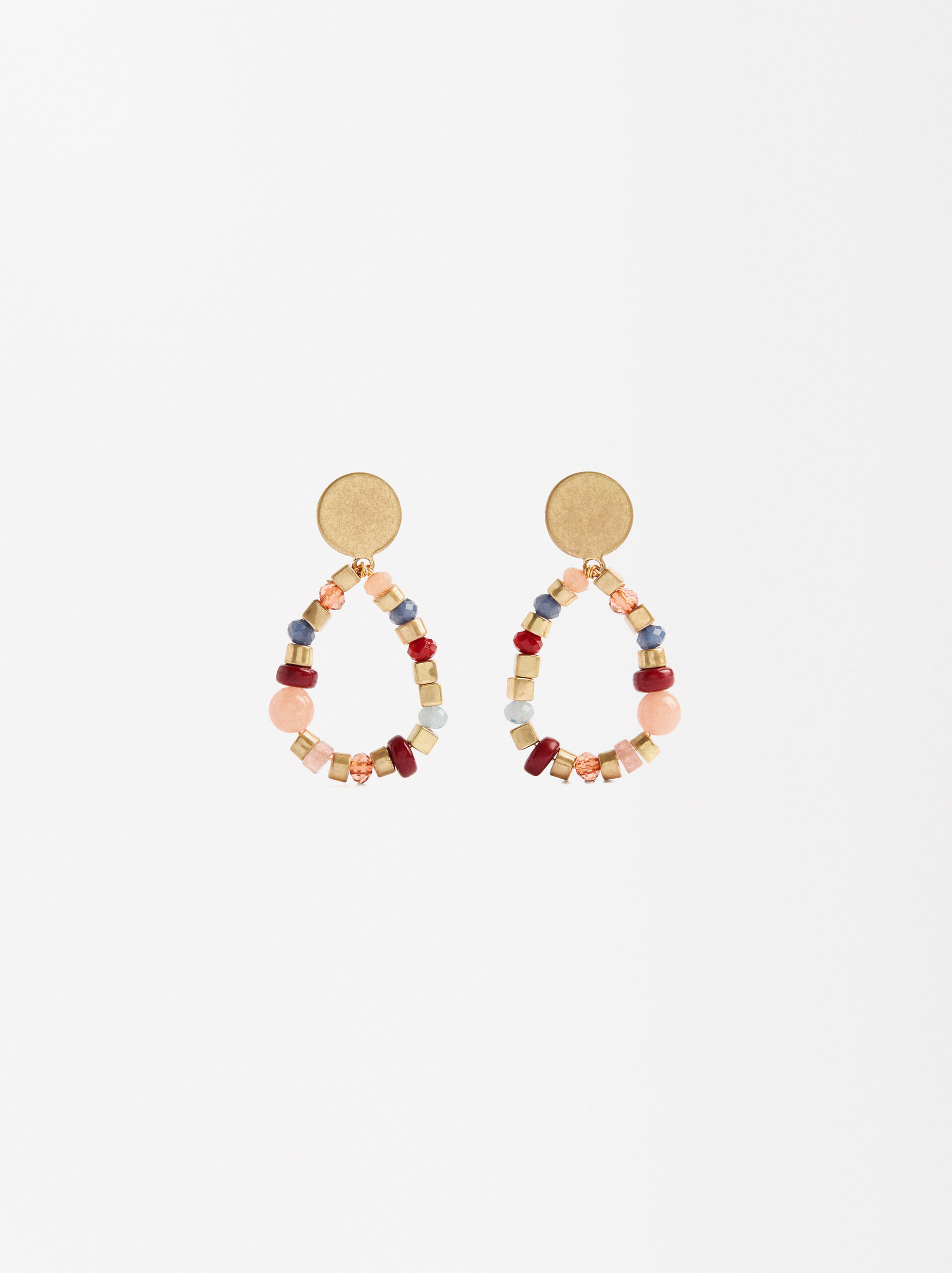 Boucles d'oreilles en perles multicolores image number 0.0