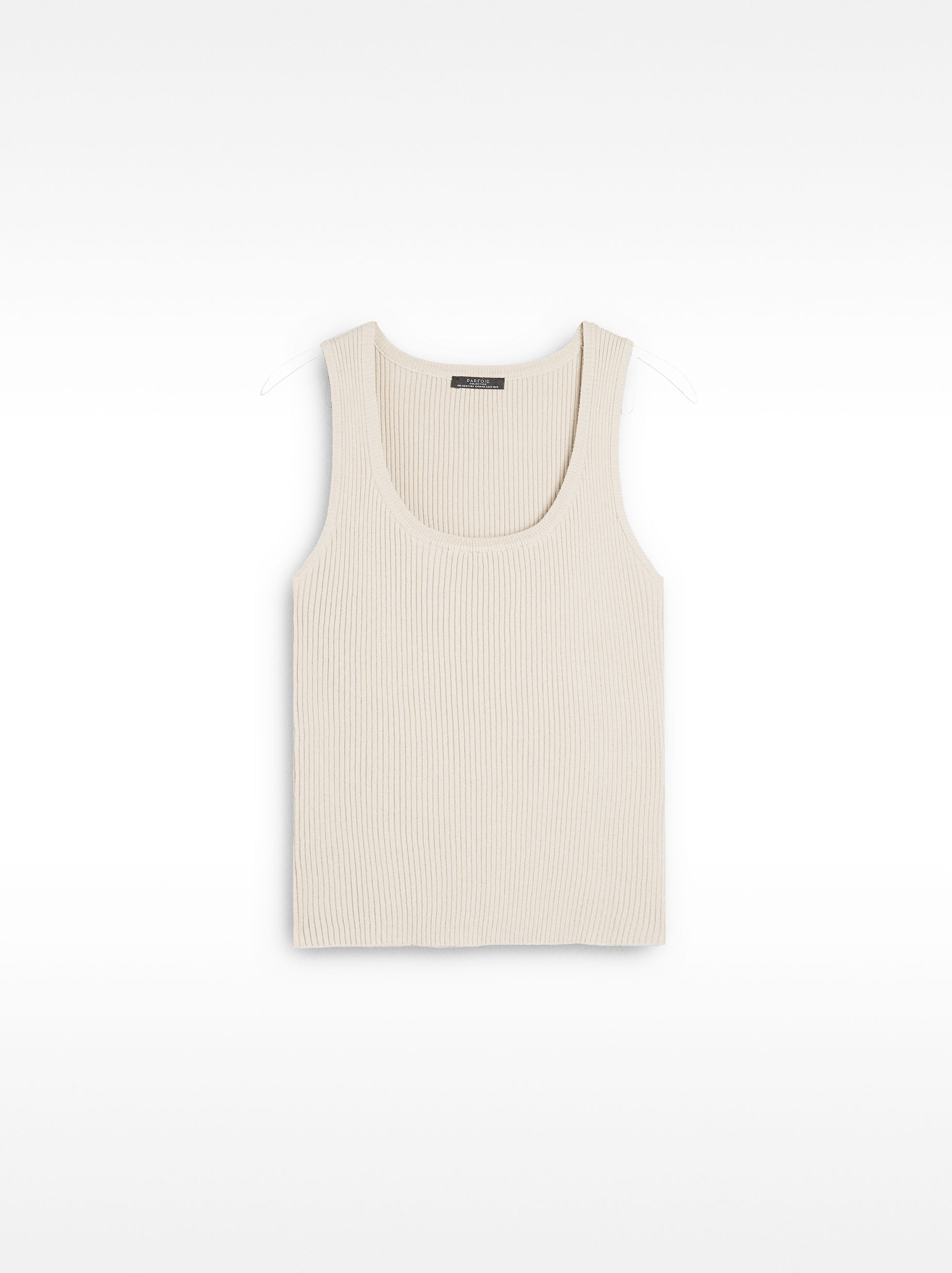 Ribbed knit top image number 4.0