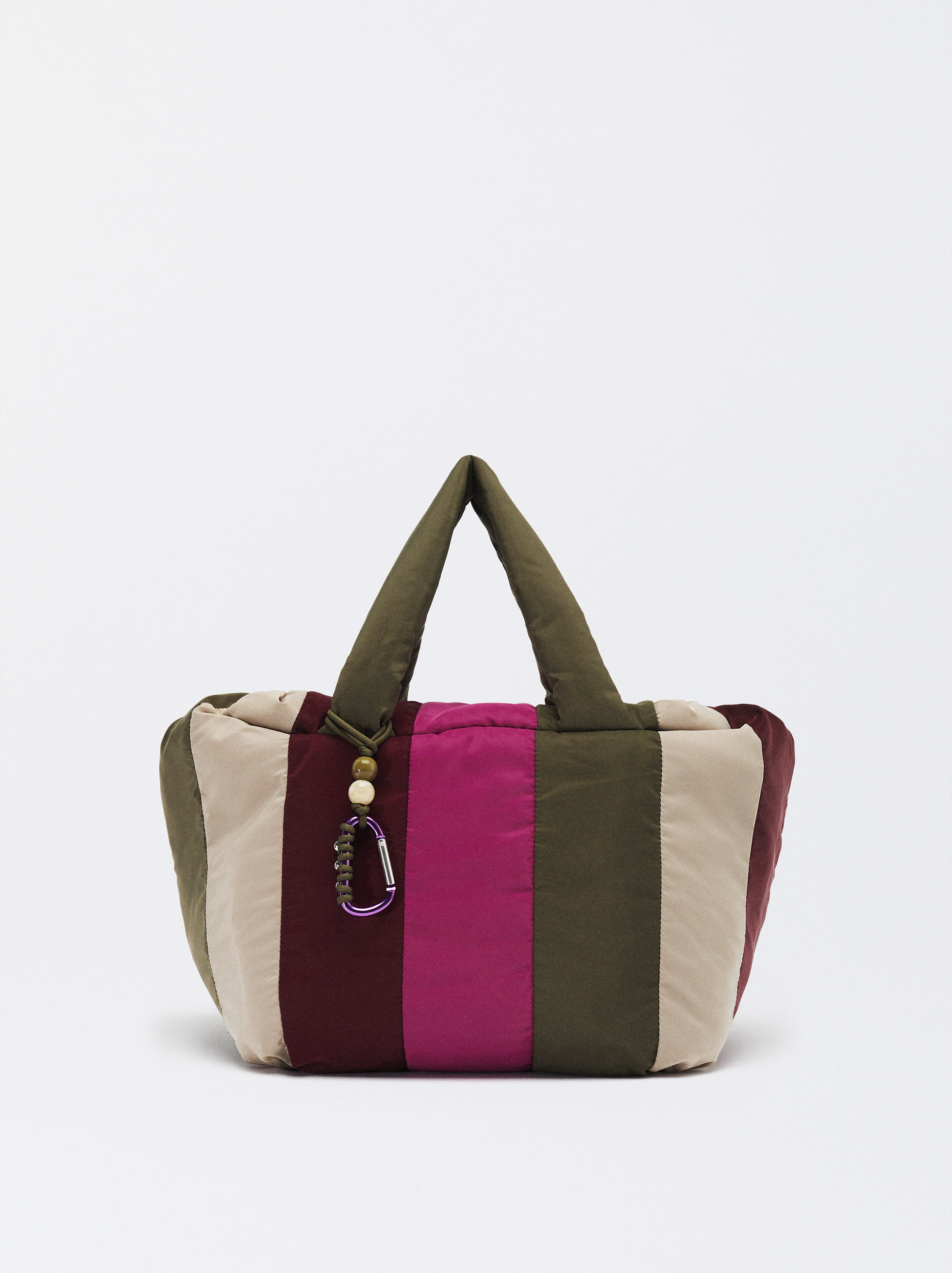 Bolso Shopper Con Rayas L image number 1.0