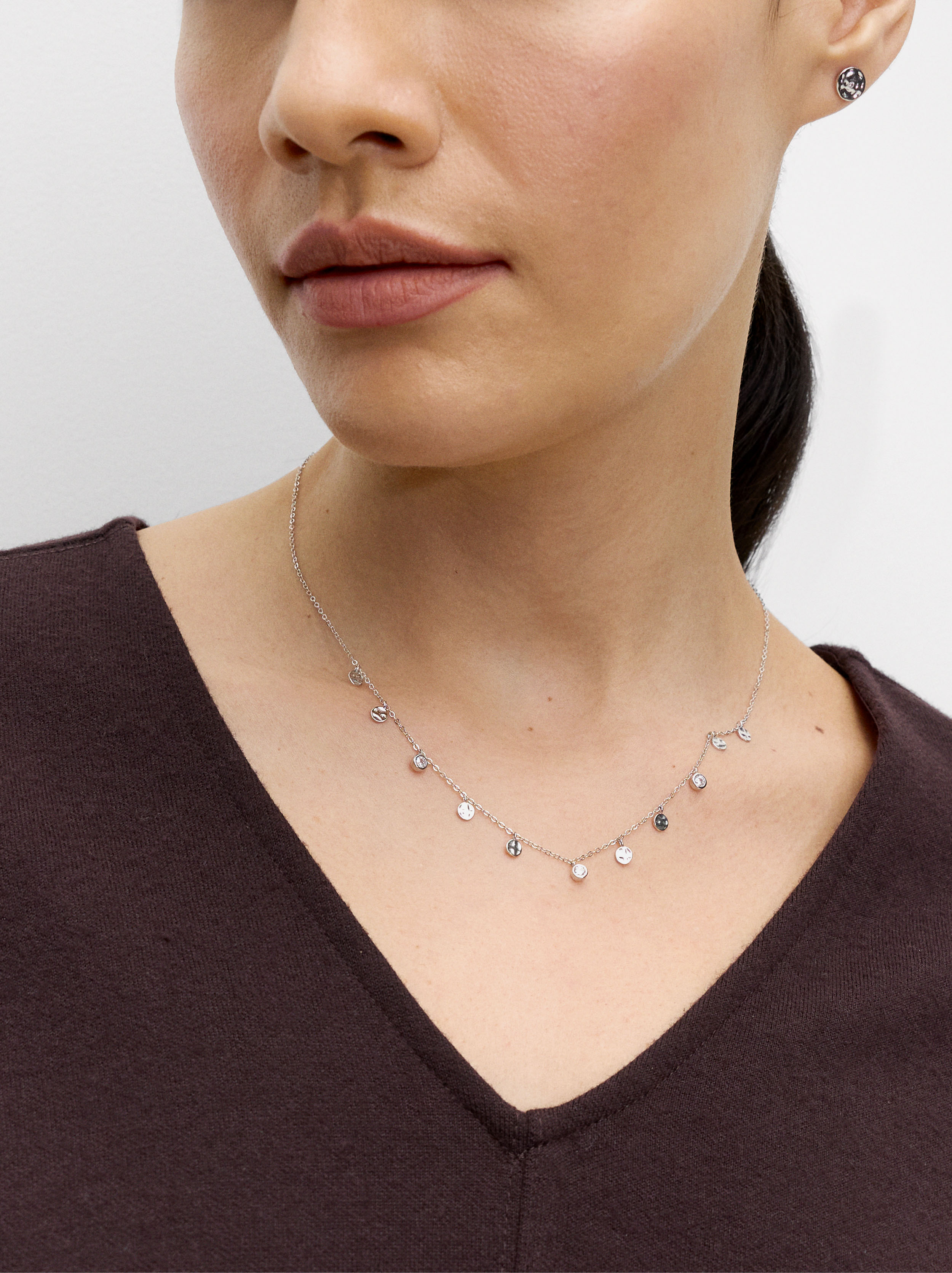 Necklace and earring set  - 925 sterling silver image number 1.0