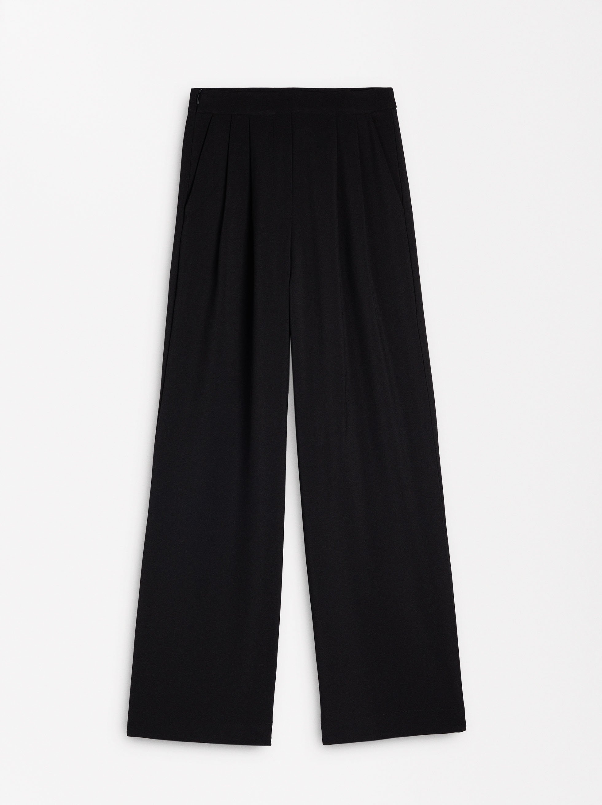 Flowing pants with pleats image number 5.0