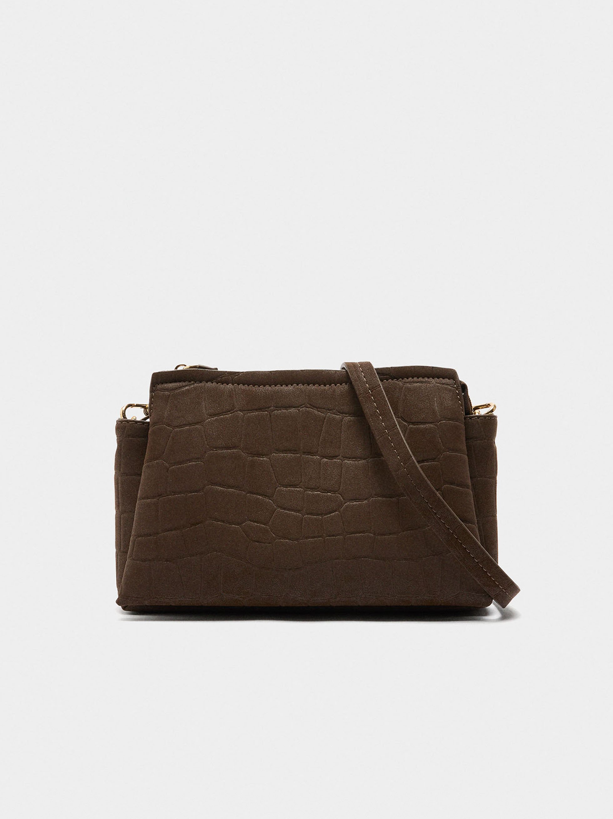 Crossbody bag with animal engraving image number 5.0