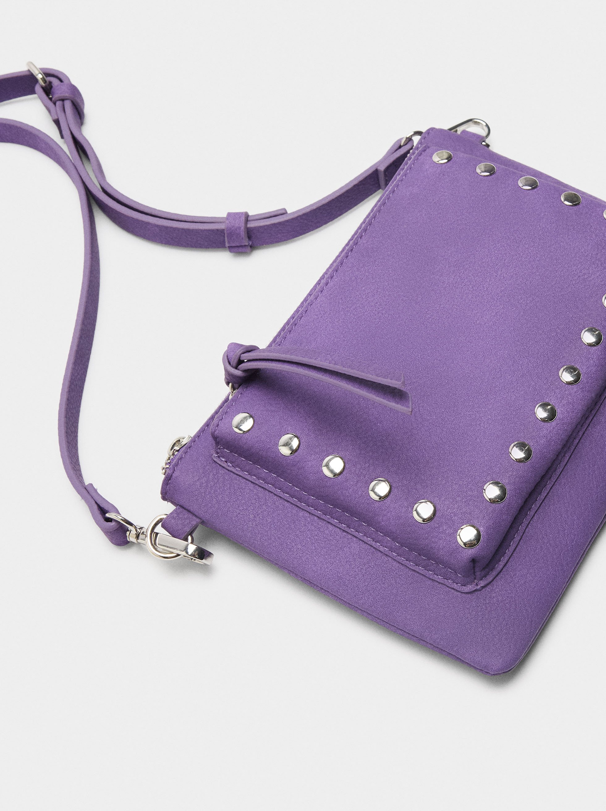 Crossbody bag with studs image number 2.0