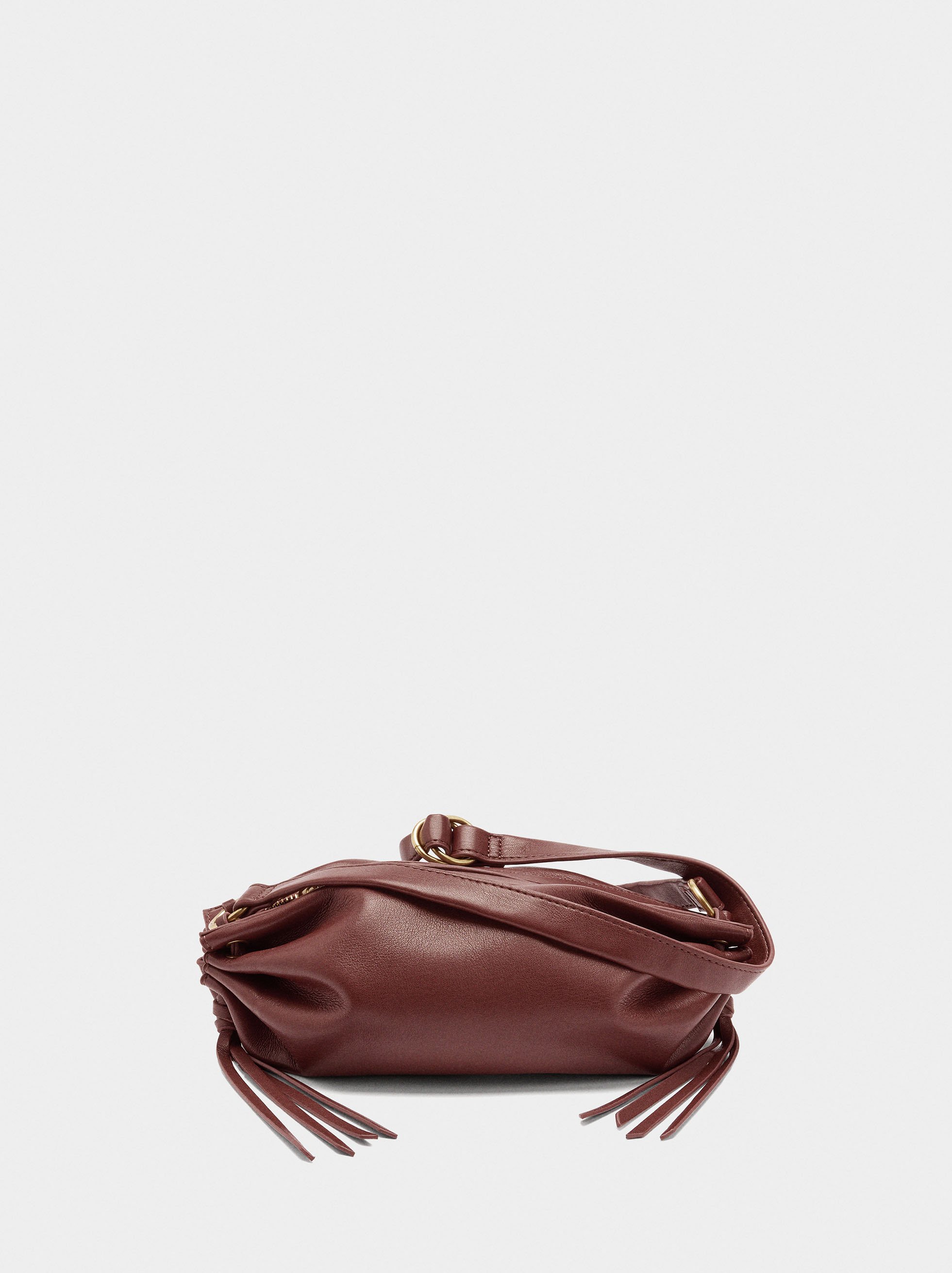 Crossbody bag with gathers image number 0.0