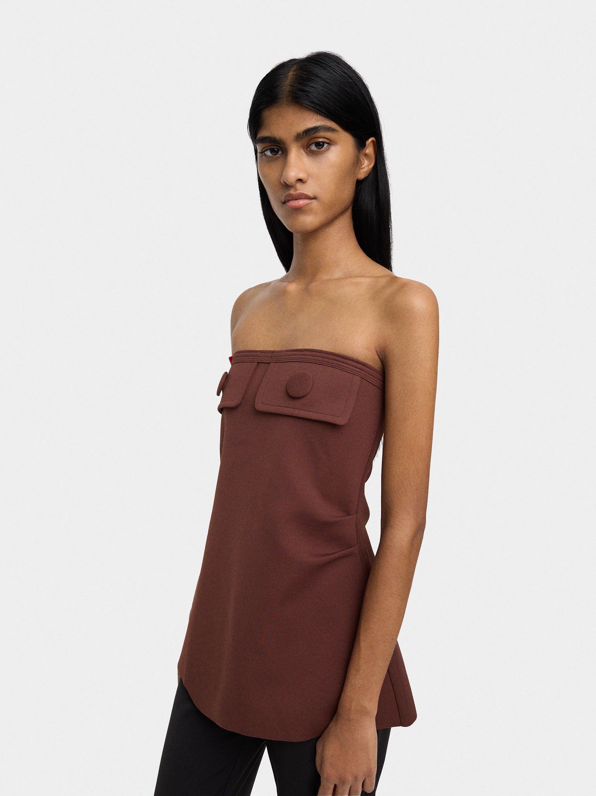 Caicai top with lapels image number 1.0