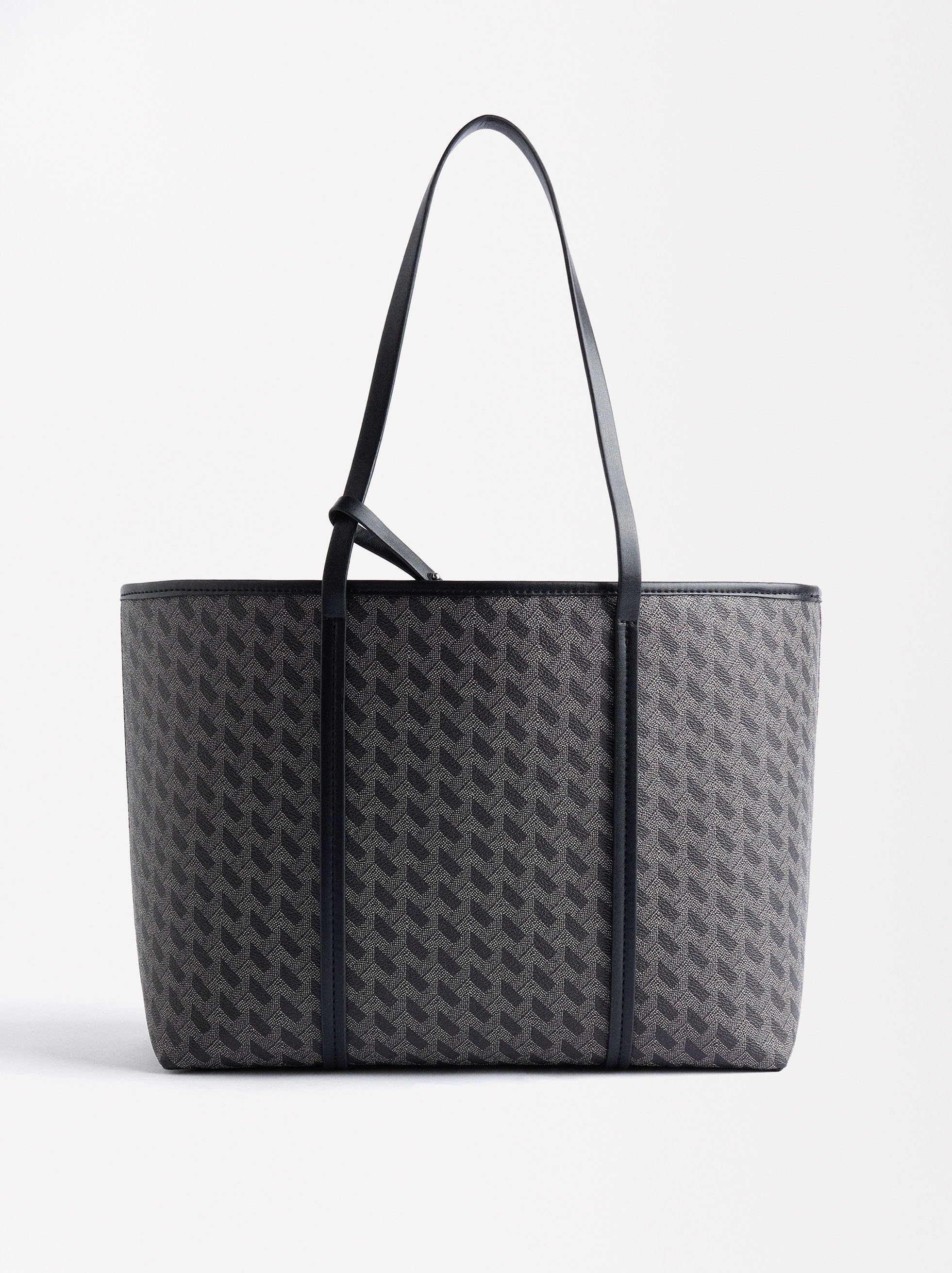Printed shopper bag image number 0.0