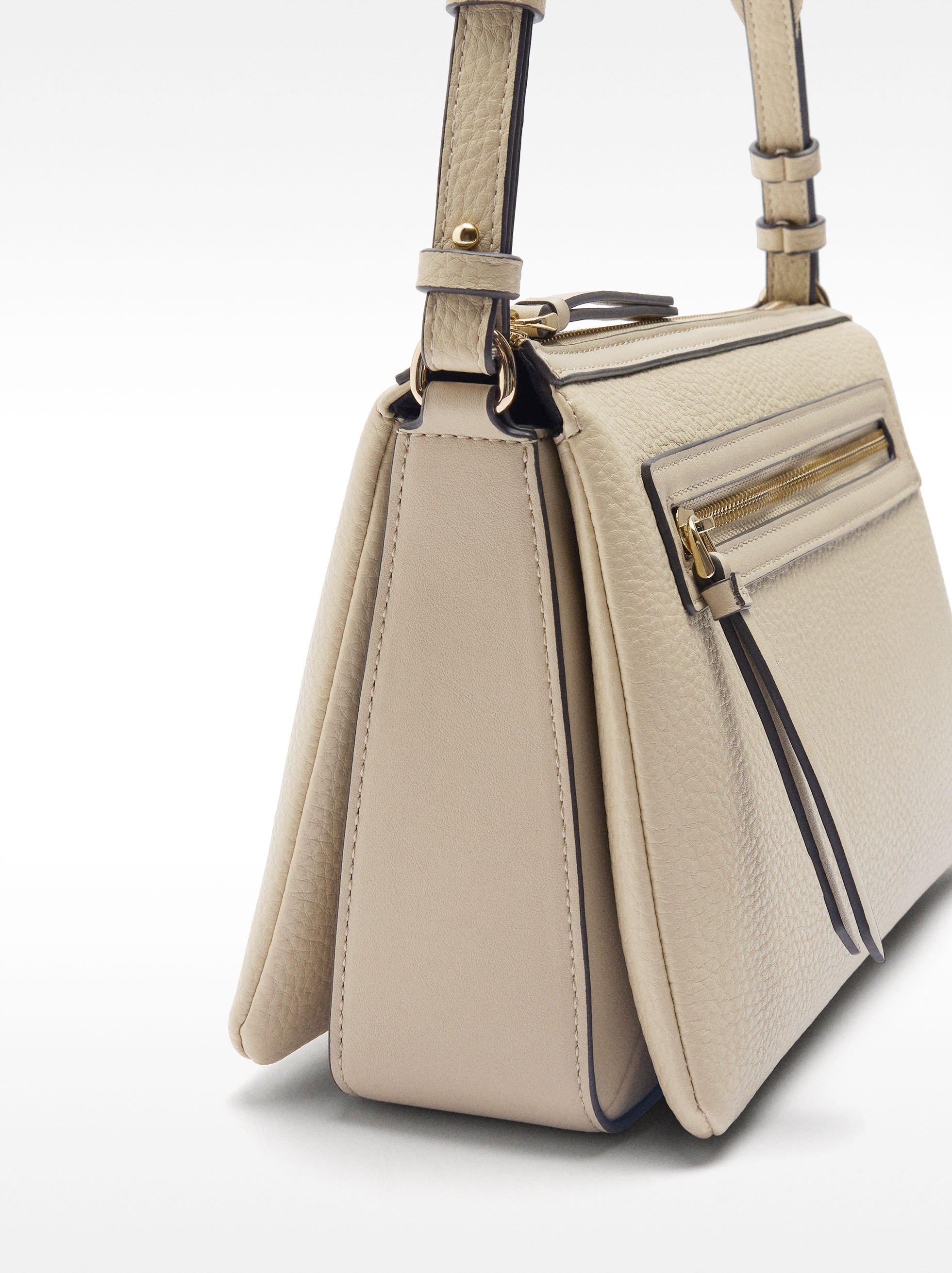 Triple crossbody bag with texture image number 1.0