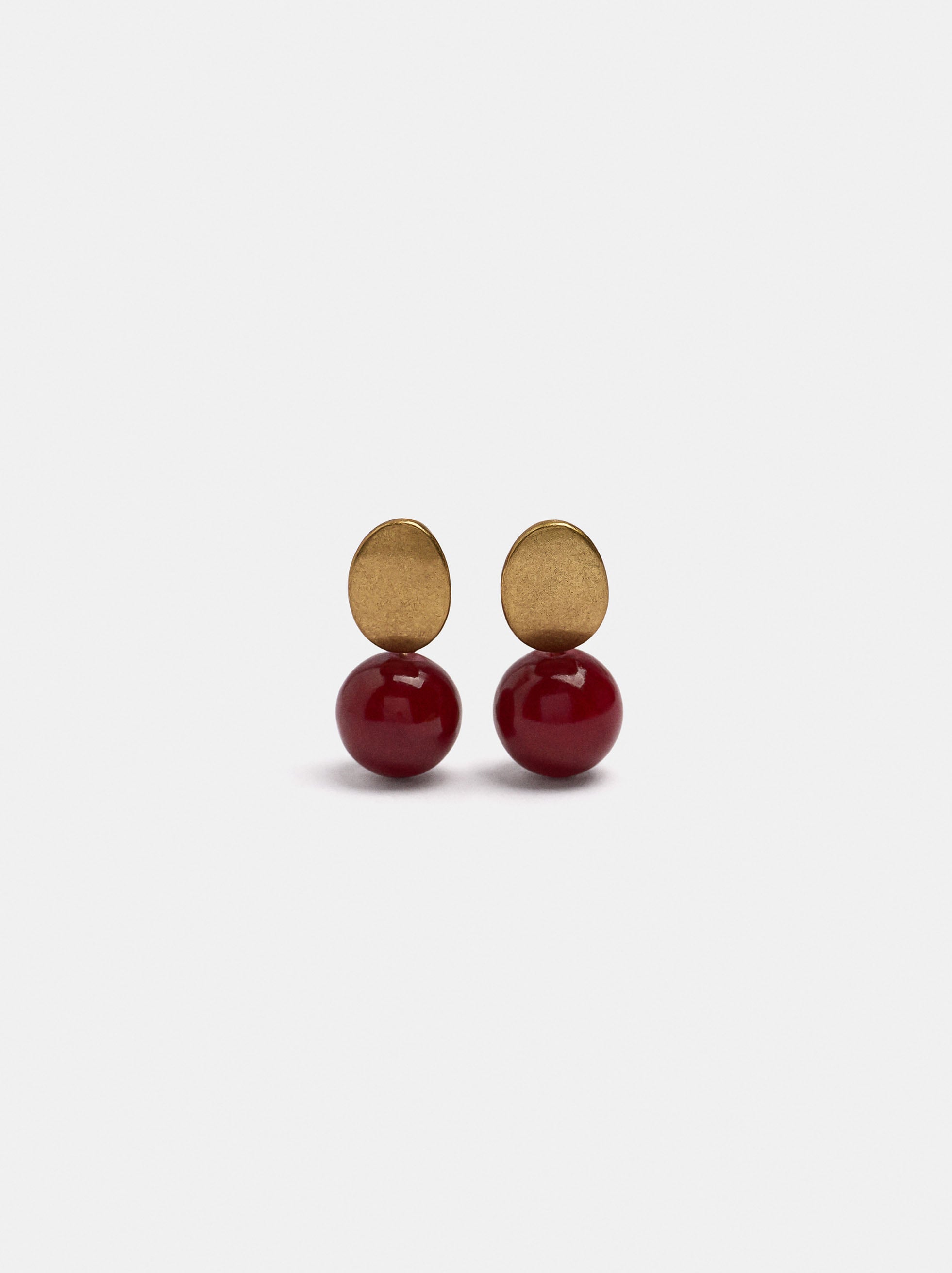 Boucles d&rsquo;oreilles courtes &agrave; brillants image number 0.0