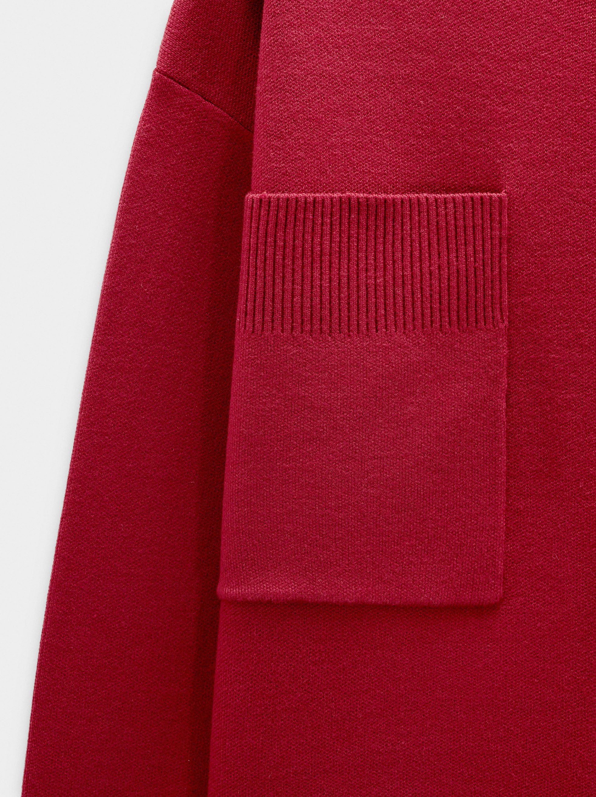 Knit cardigan with zipper closure image number 5.0