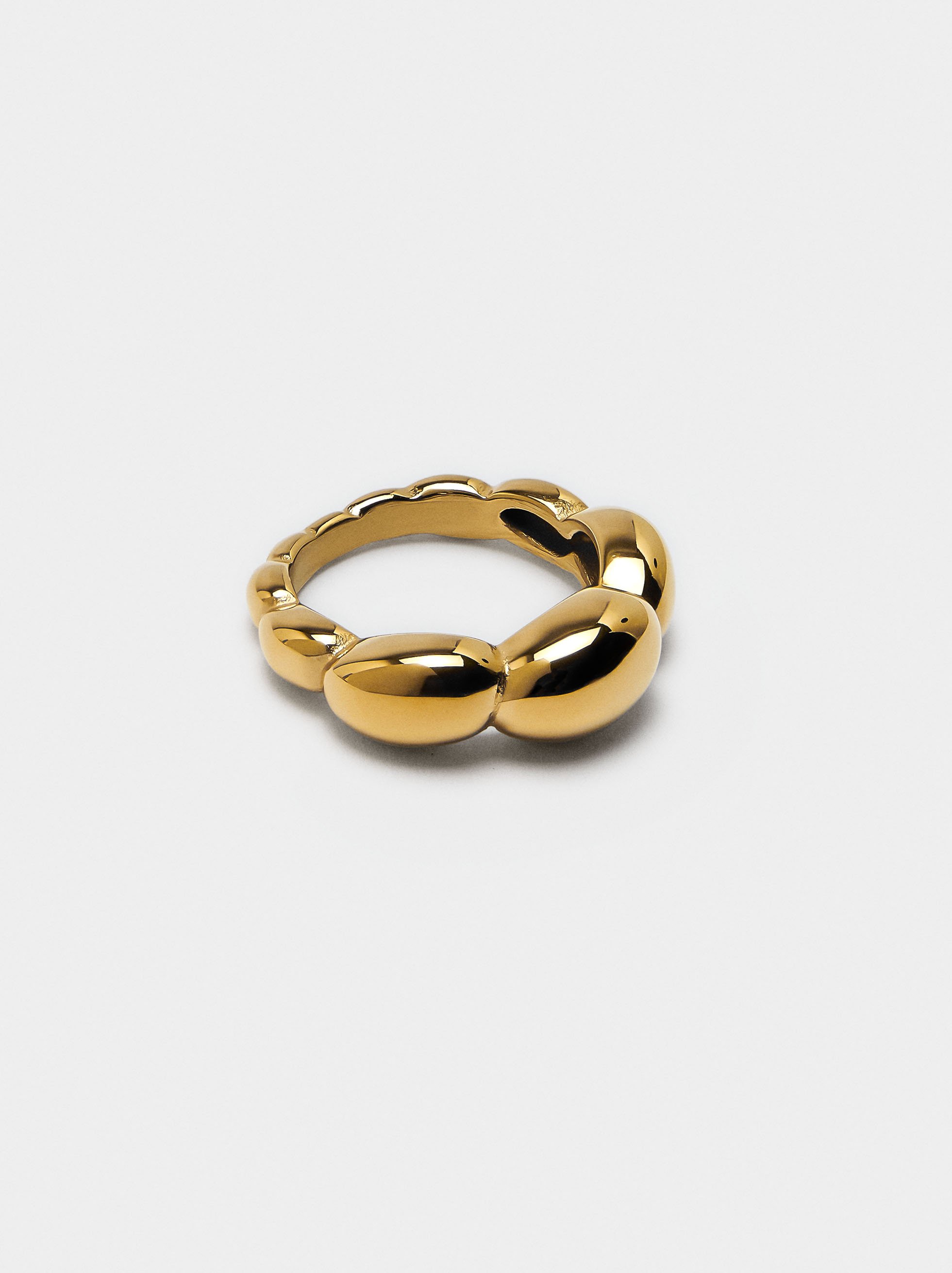 Bague ovales superposées - acier inoxydable image number 2.0