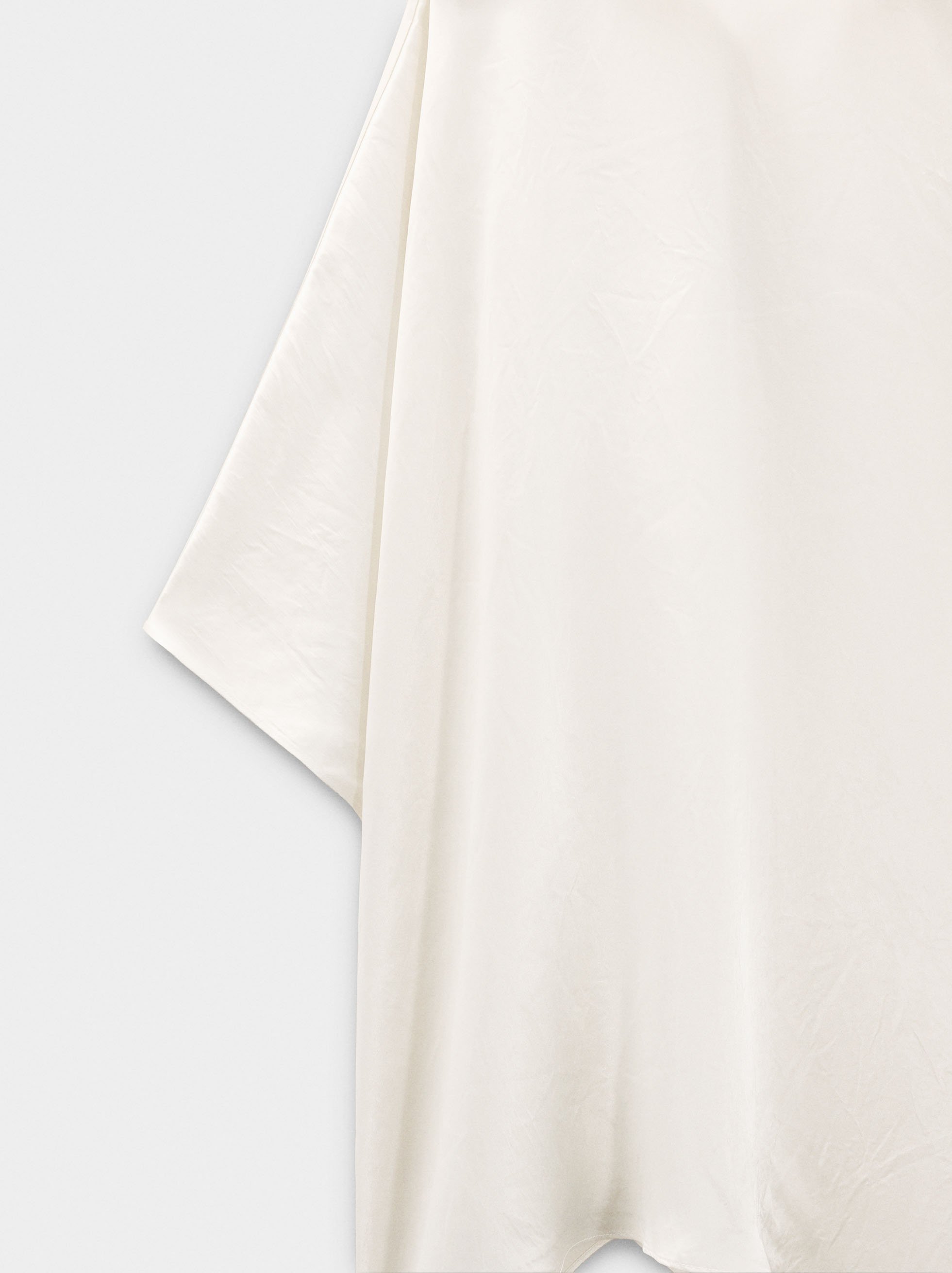 Short asymmetric satin dress image number 7.0