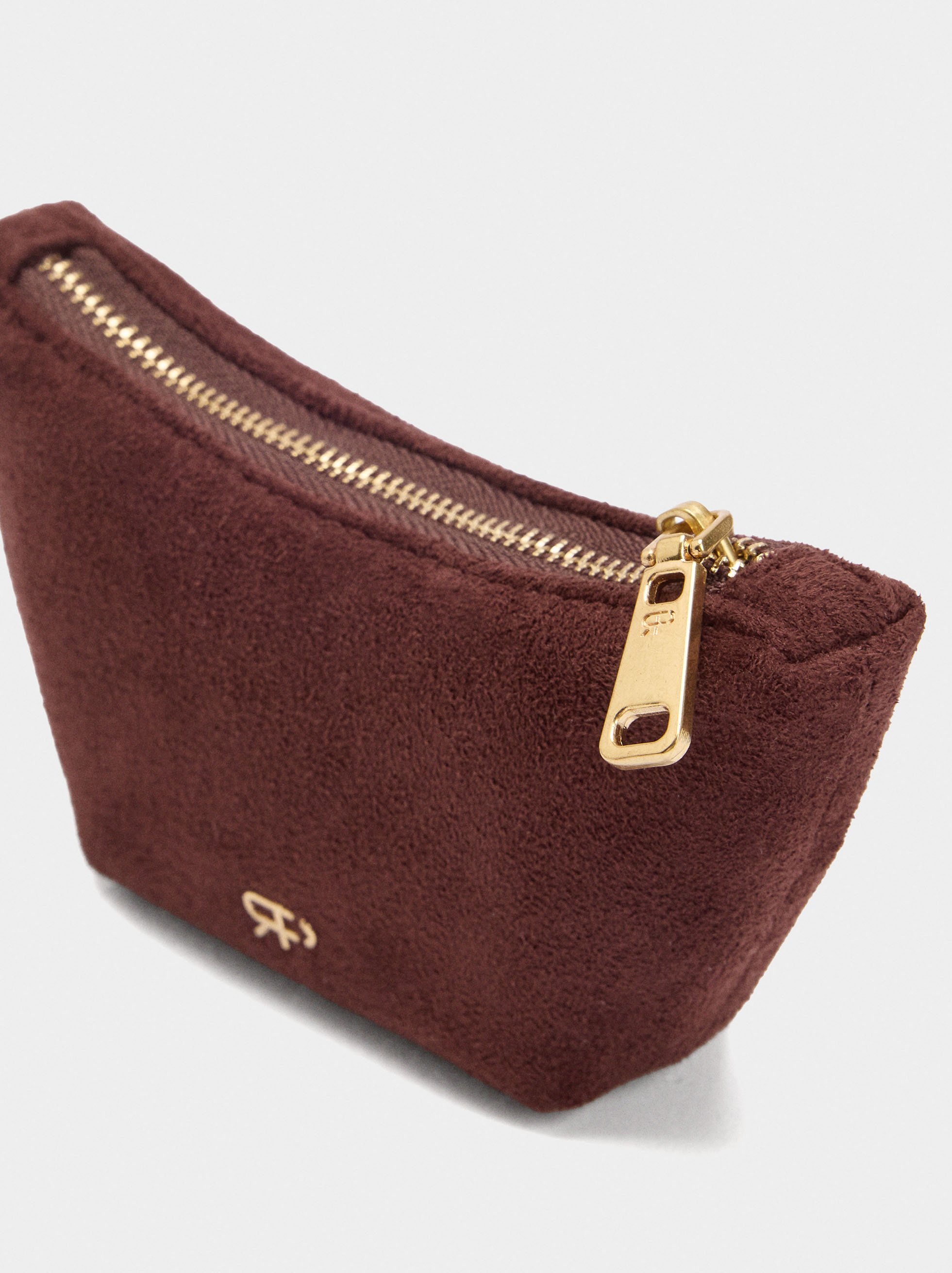 Coin purse with leather-effect image number 1.0