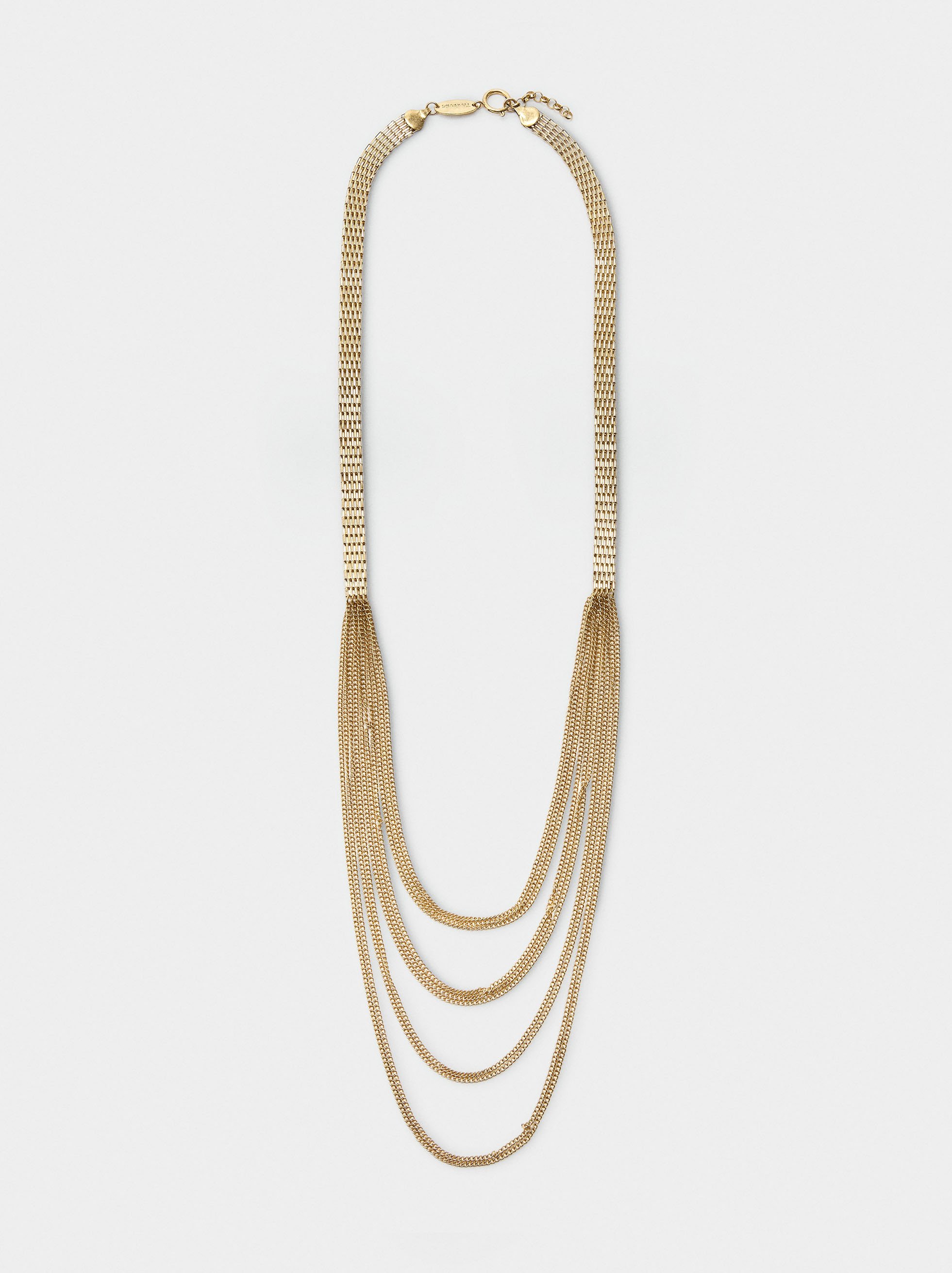 Long multi-chain necklace image number 0.0