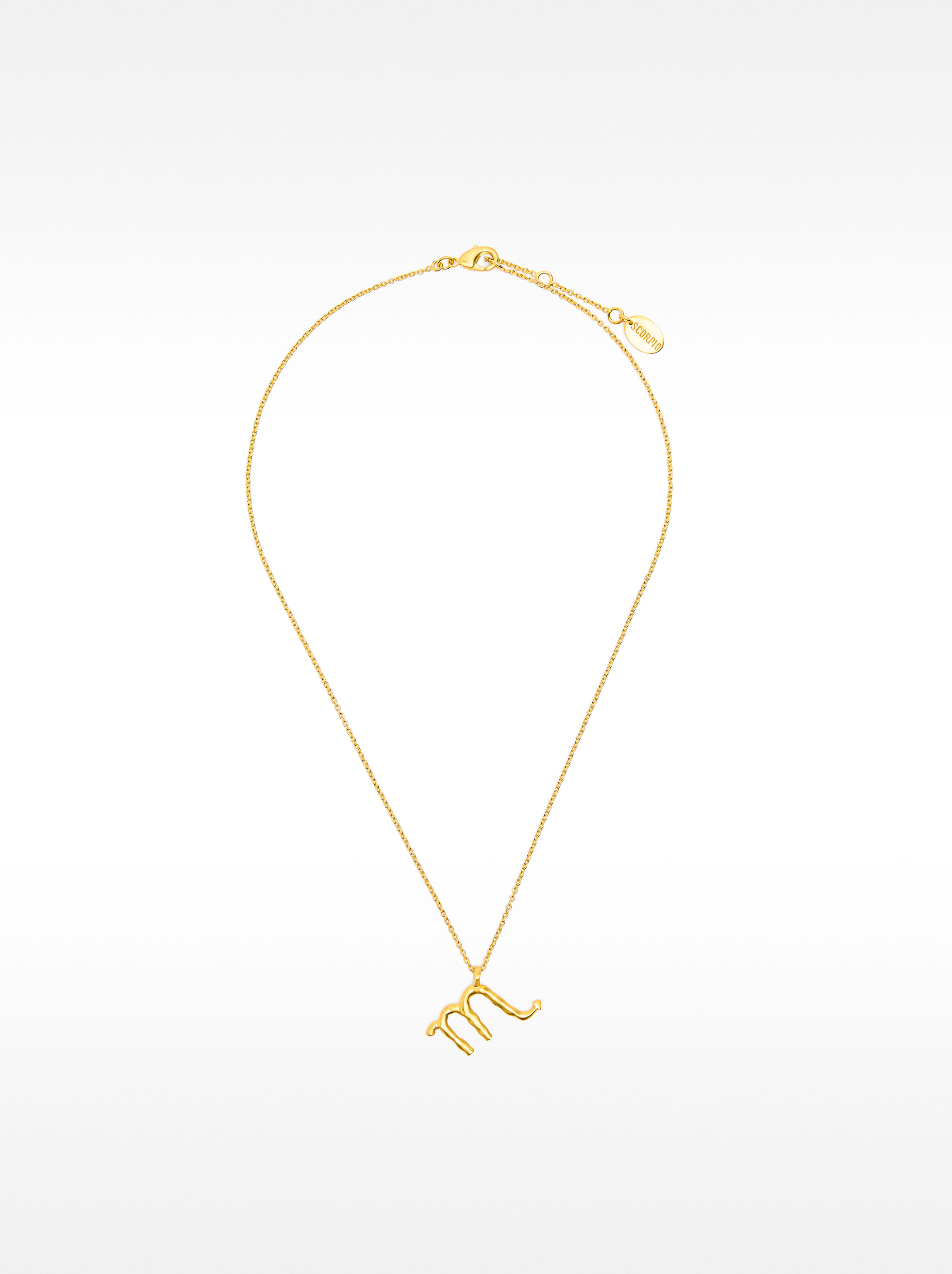 Collana segno SCORPIONE placcata in oro 18k image number 1.0
