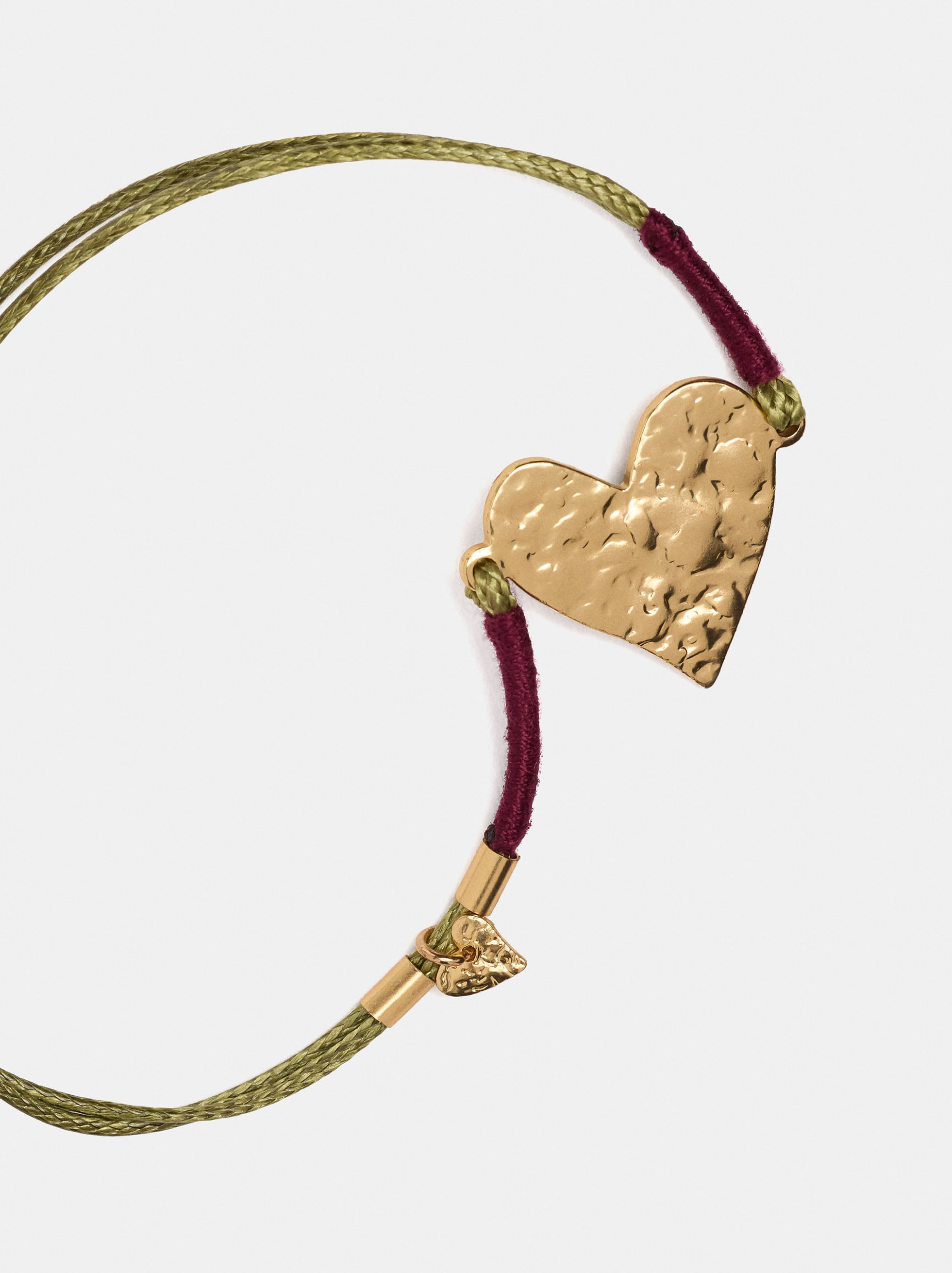 Adjustable bracelet with heart charms image number 1.0