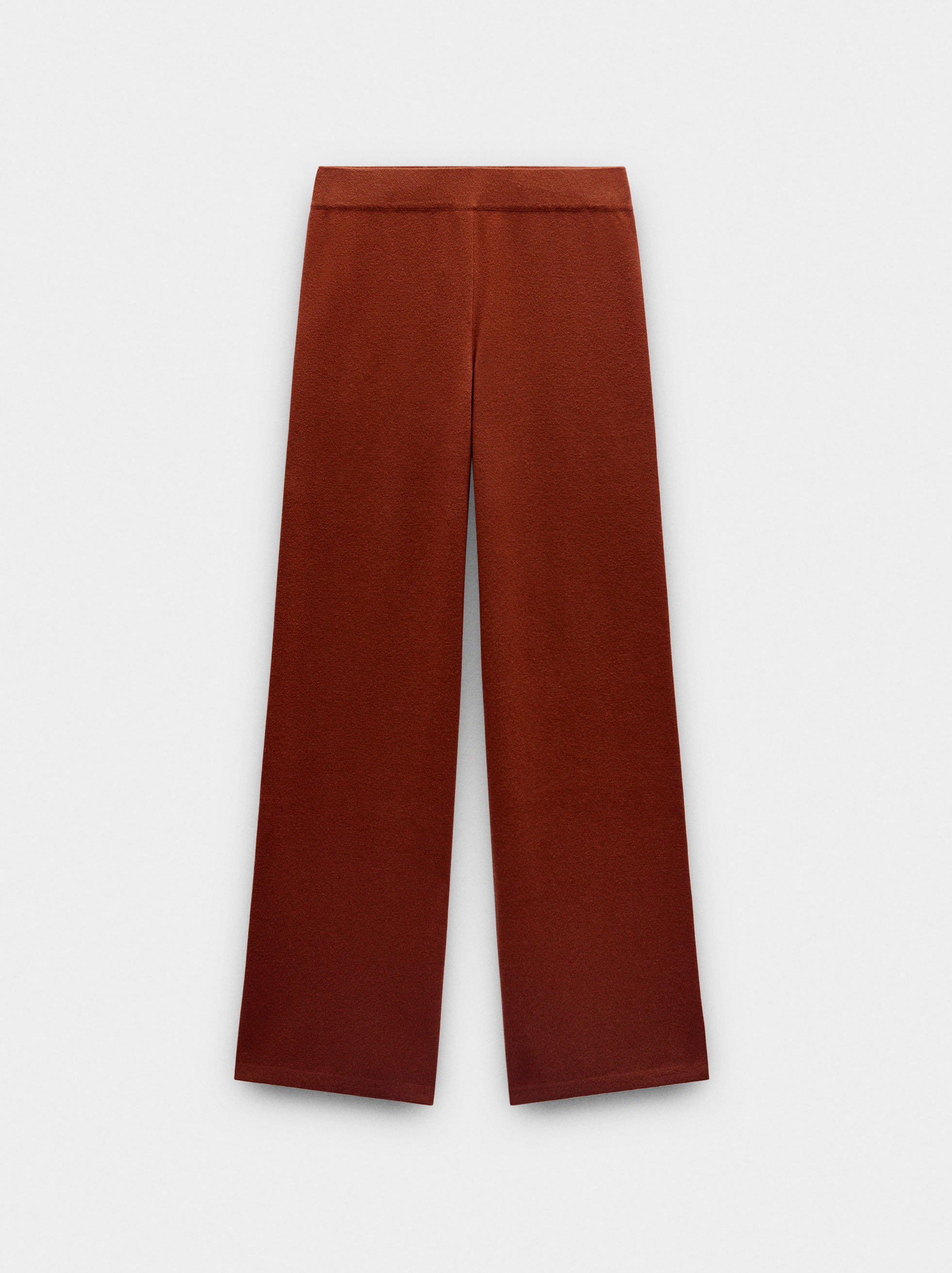 Elastic waist knit pants image number 4.0