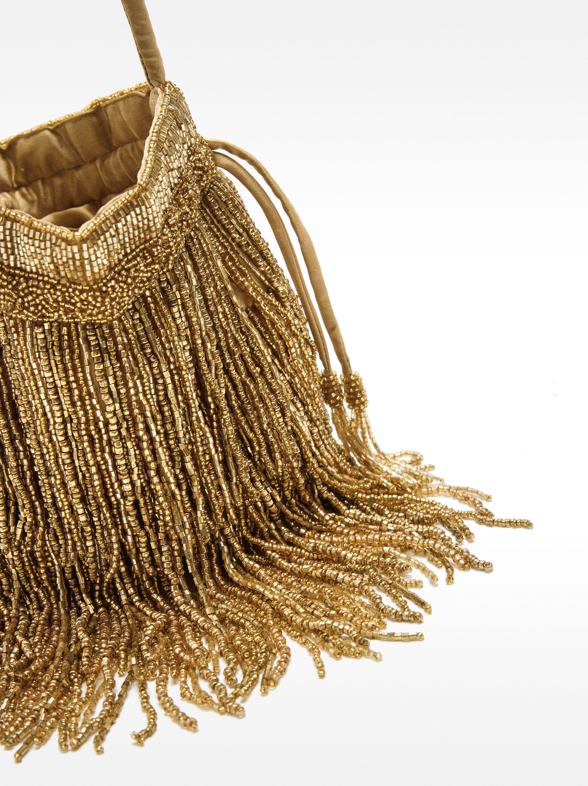 Party bag with beads and fringes image number 1.0