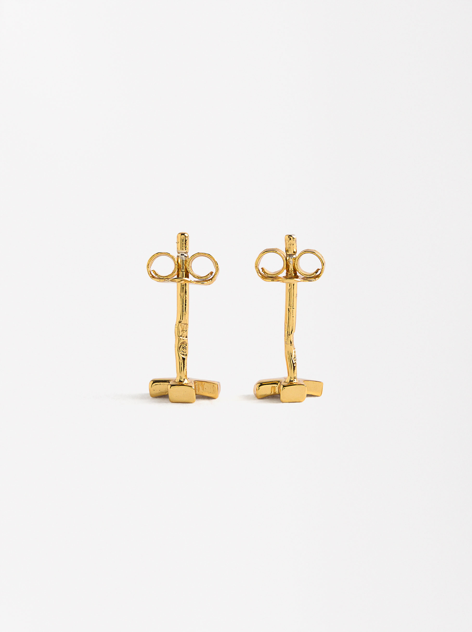 Orecchini croce con zirconi - Argento sterling 925 image number 2.0