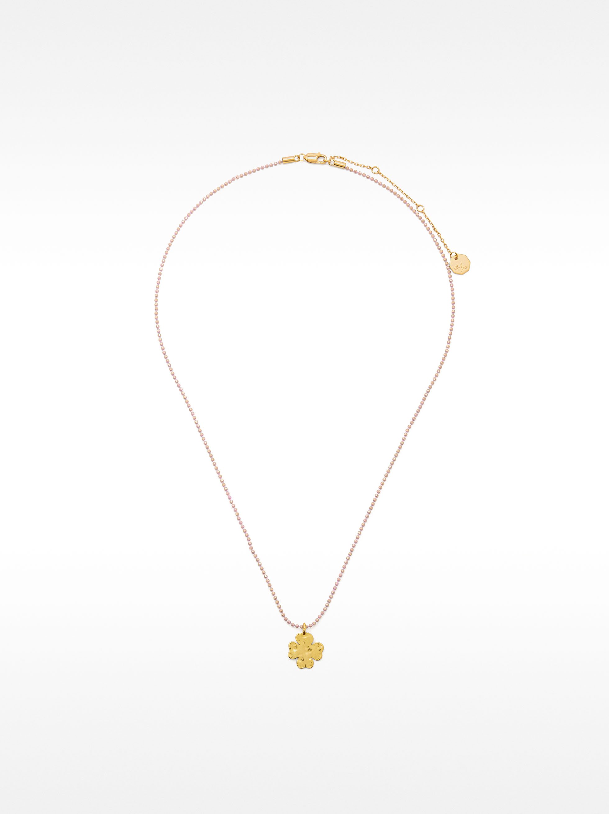 Enamelled clover necklace - 925 sterling silver image number 2.0