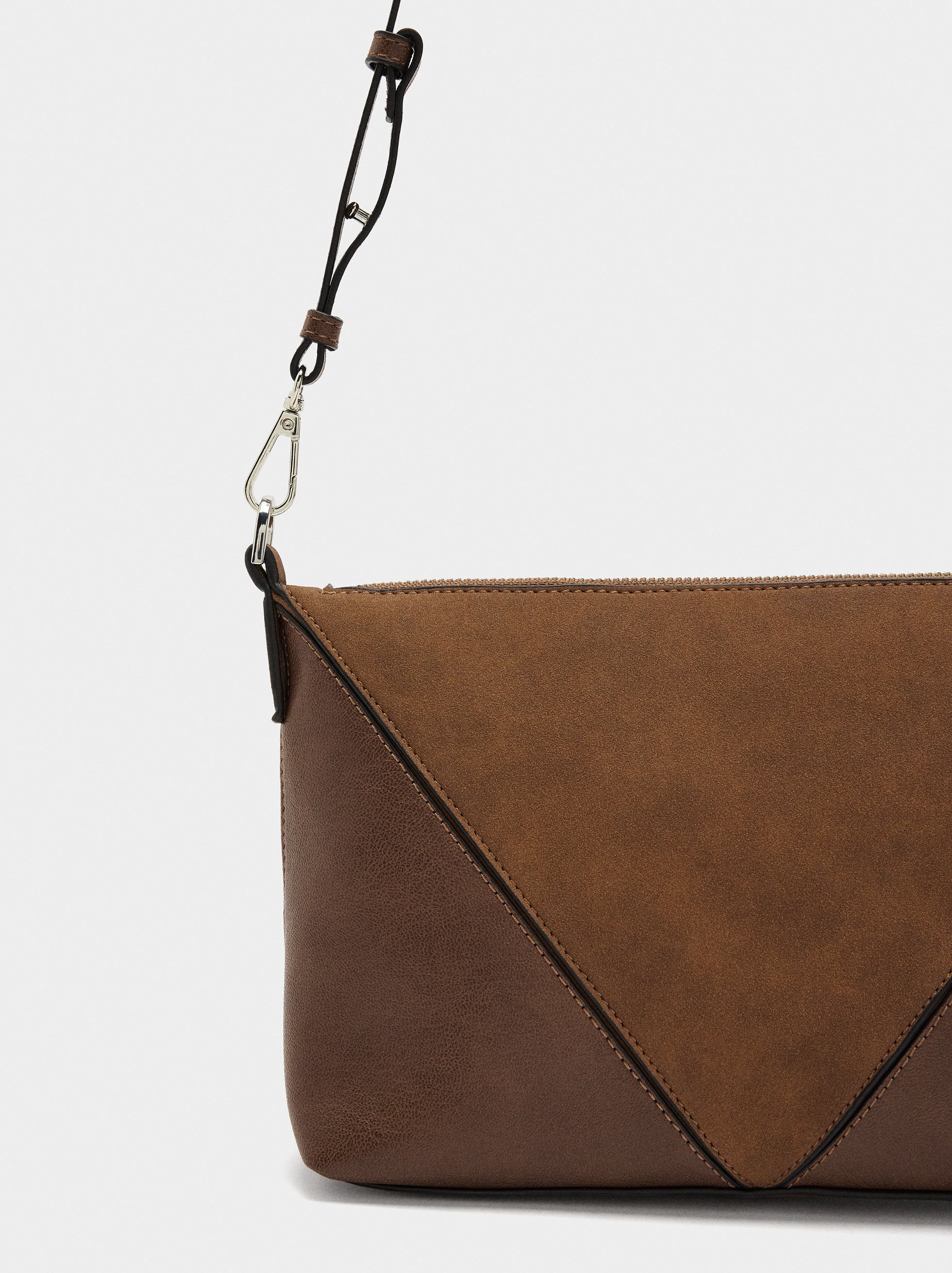 Crossbody bag contrast of textures image number 2.0