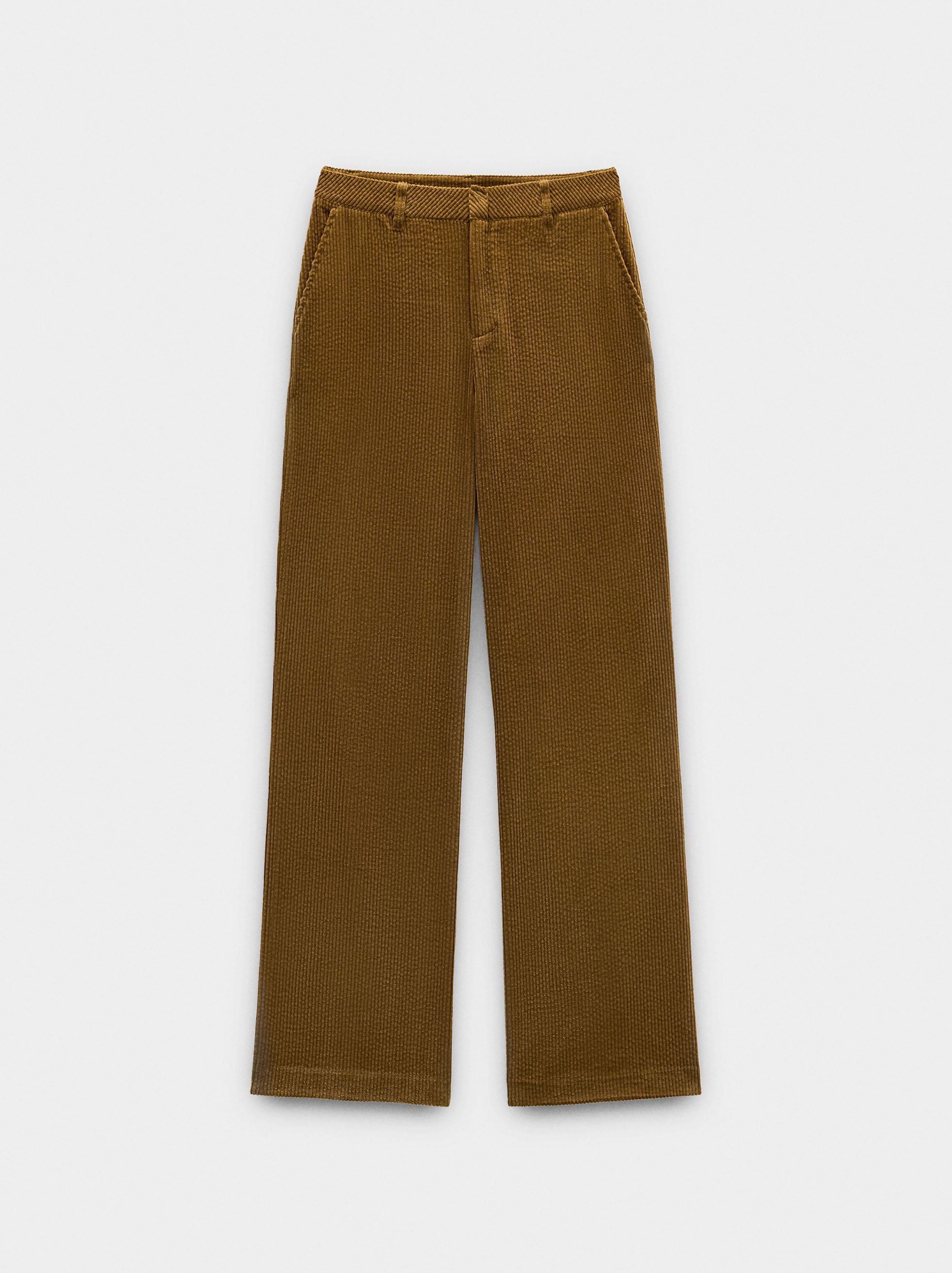 Pantalons en velours côtelé 100% coton image number 6.0