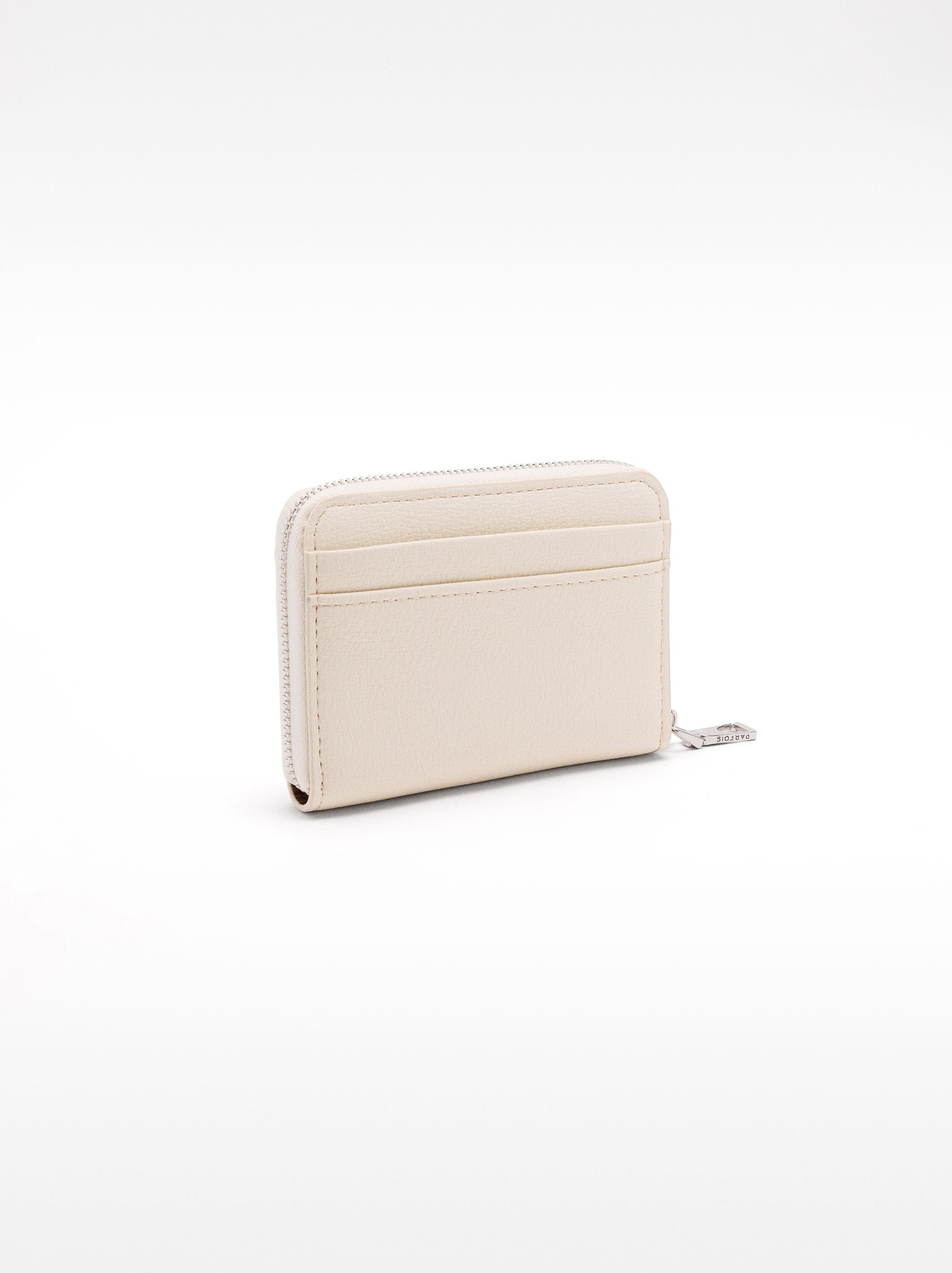 Wallet with texture and zipper XS image number 2.0