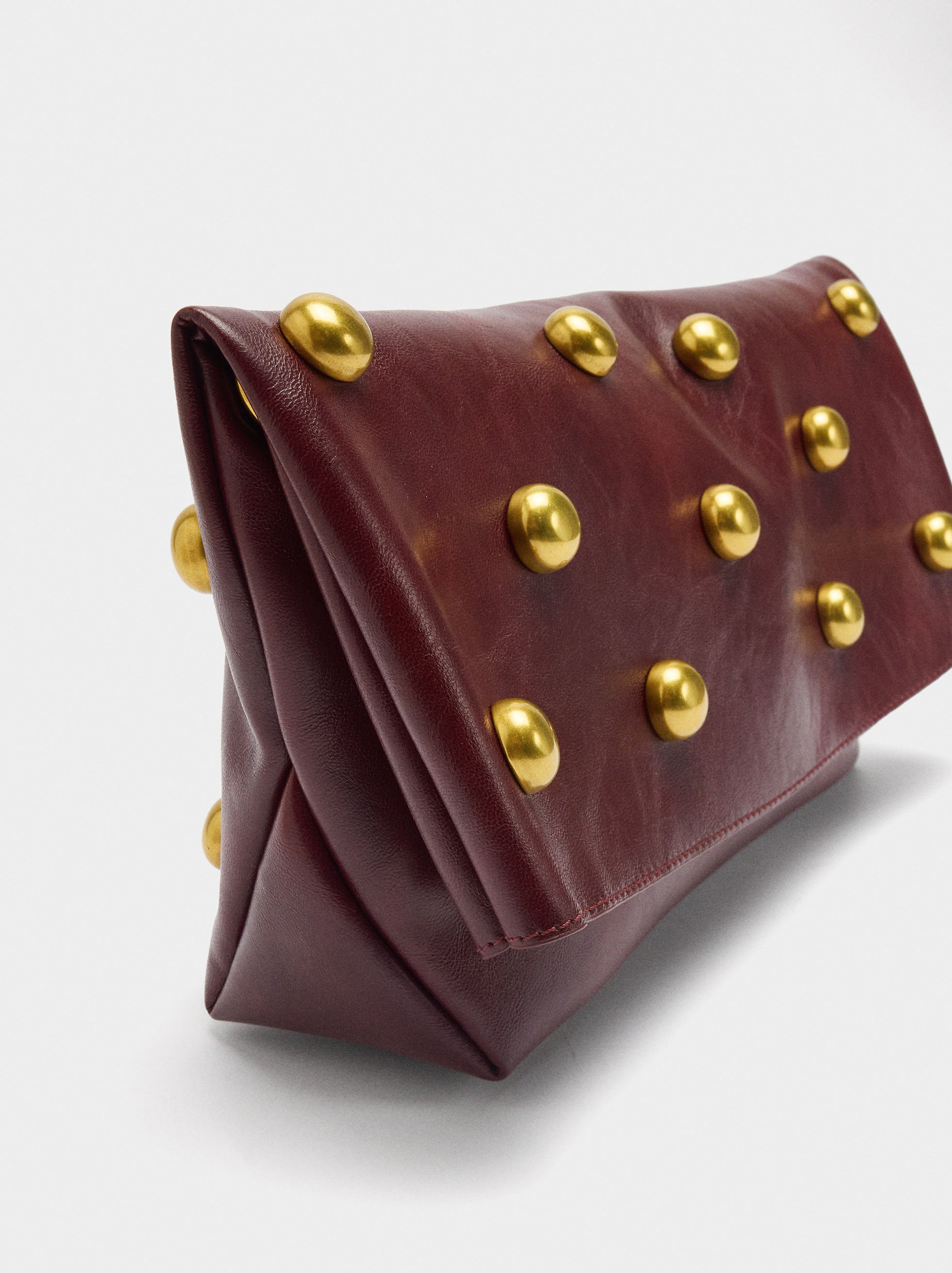 Handbag with spheres and flap image number 2.0