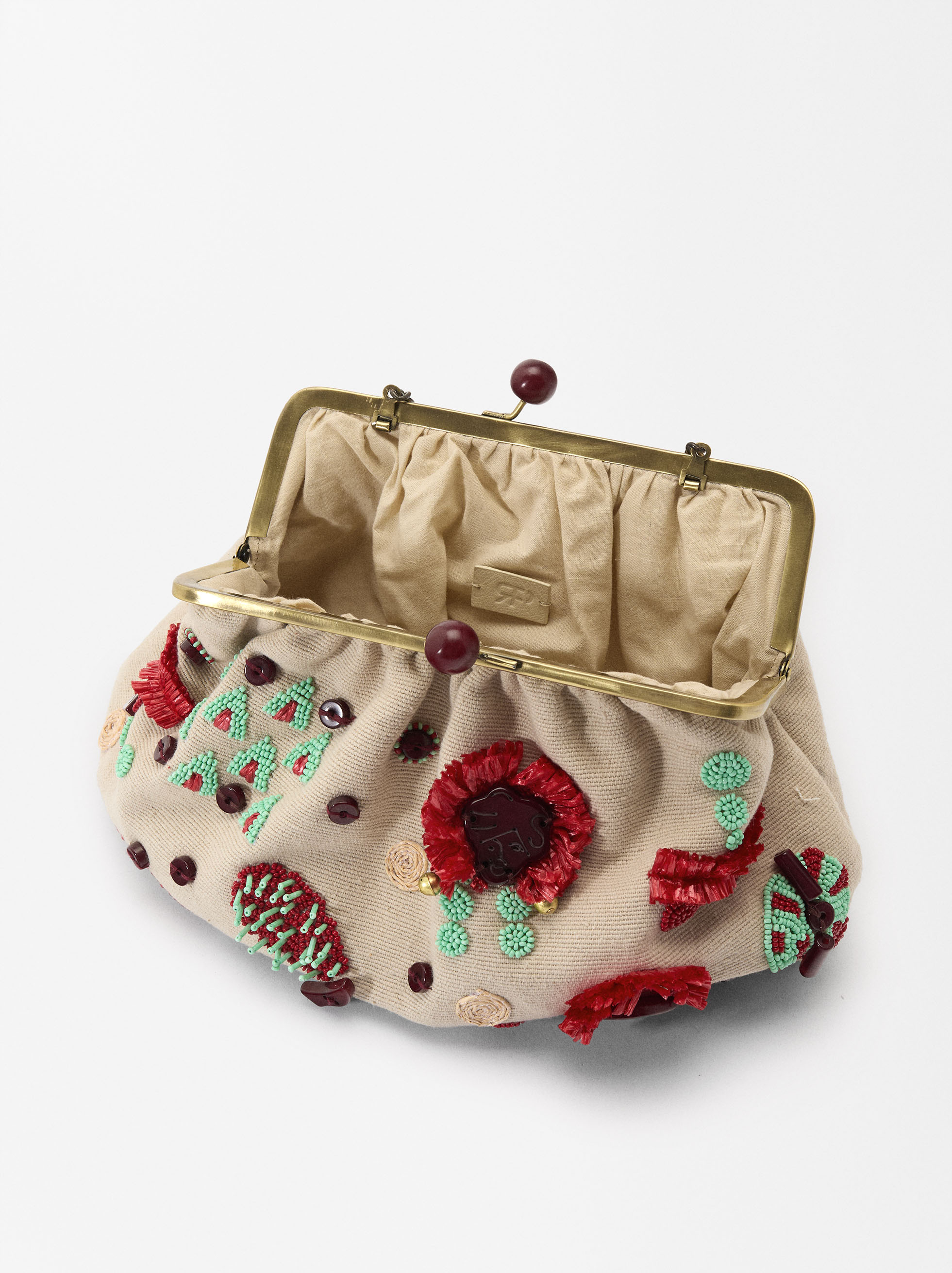 Party Bag With Mouthpiece Closure Ecru Parfois