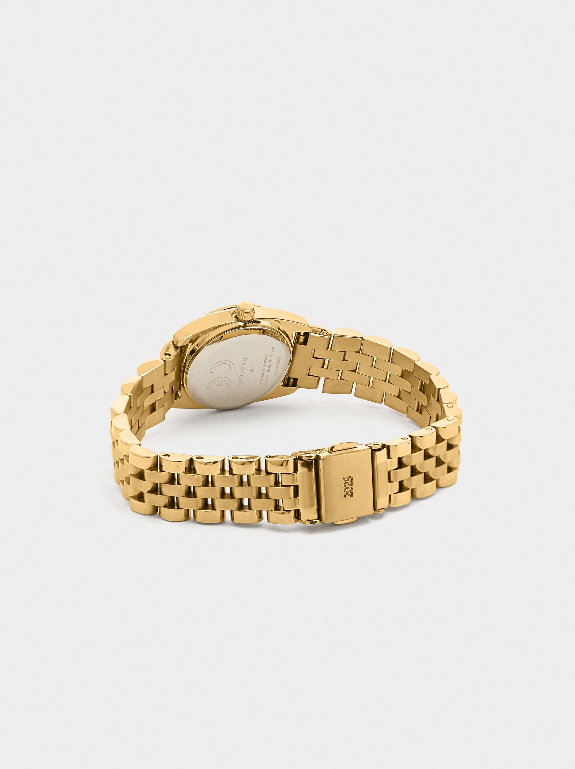 Watch with stainless steel wristband image number 1.0