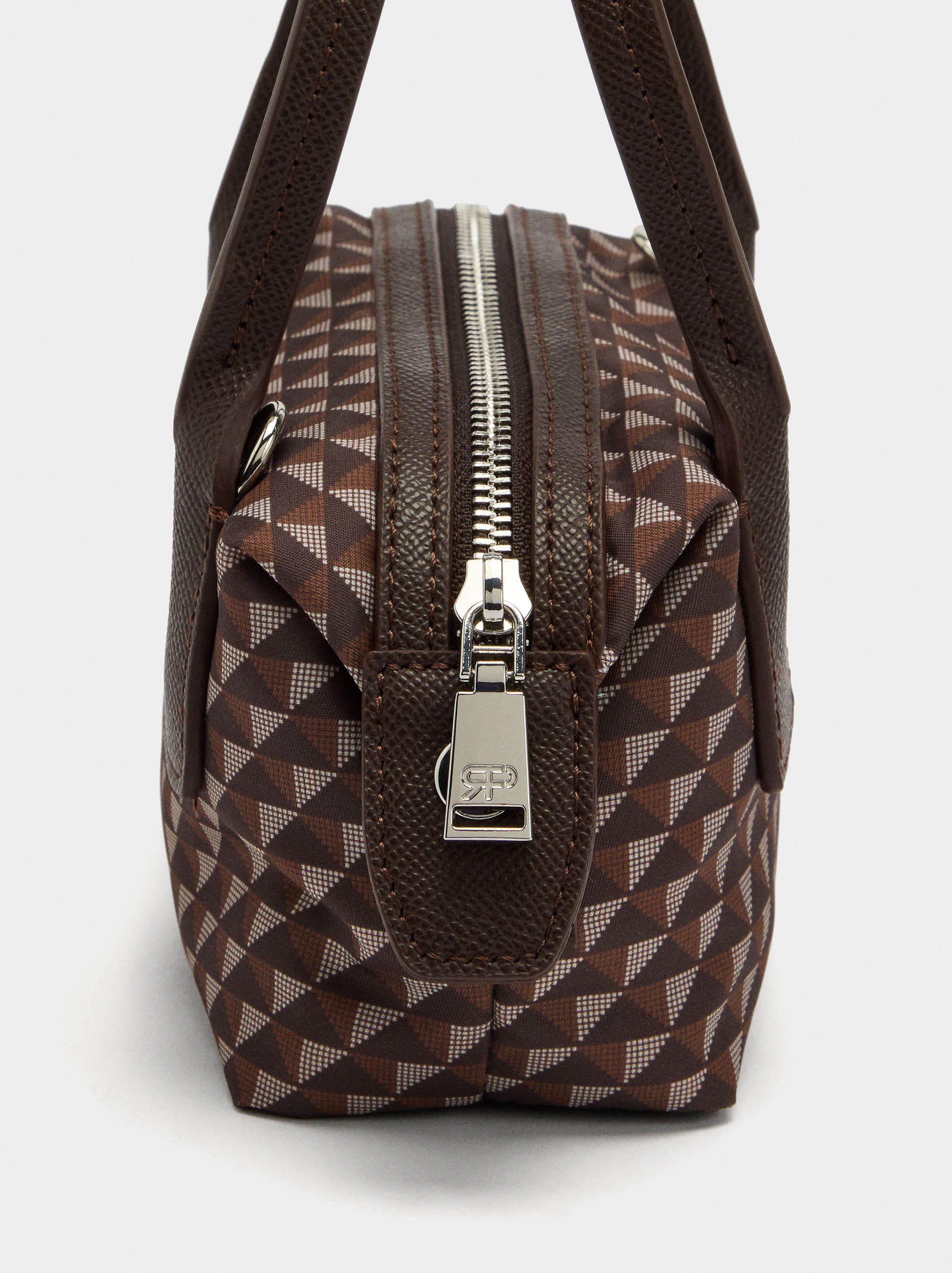 Nylon printed crossbody bag image number 1.0