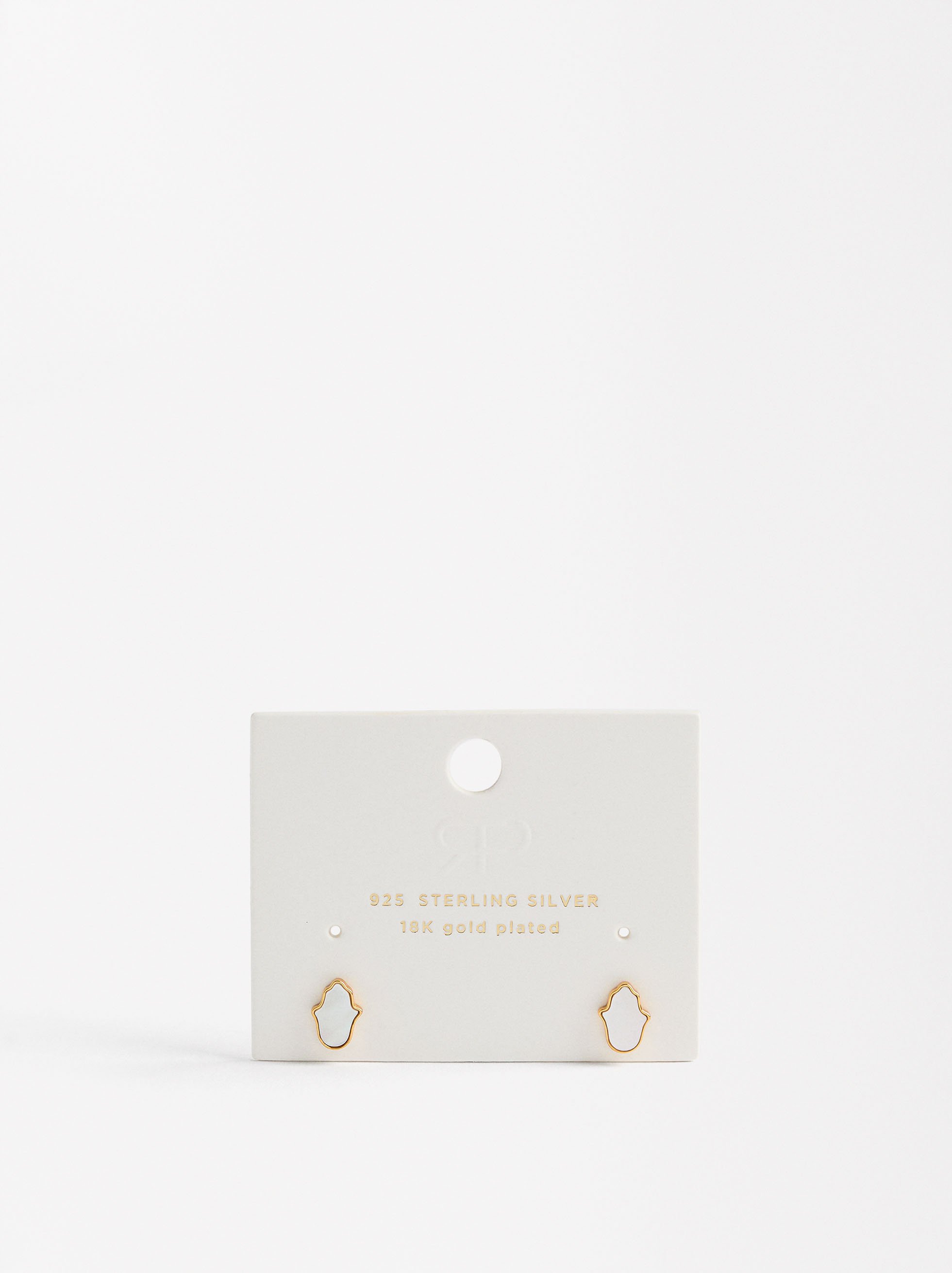 Hand of Fatima earrings - 925 sterling silver image number 4.0
