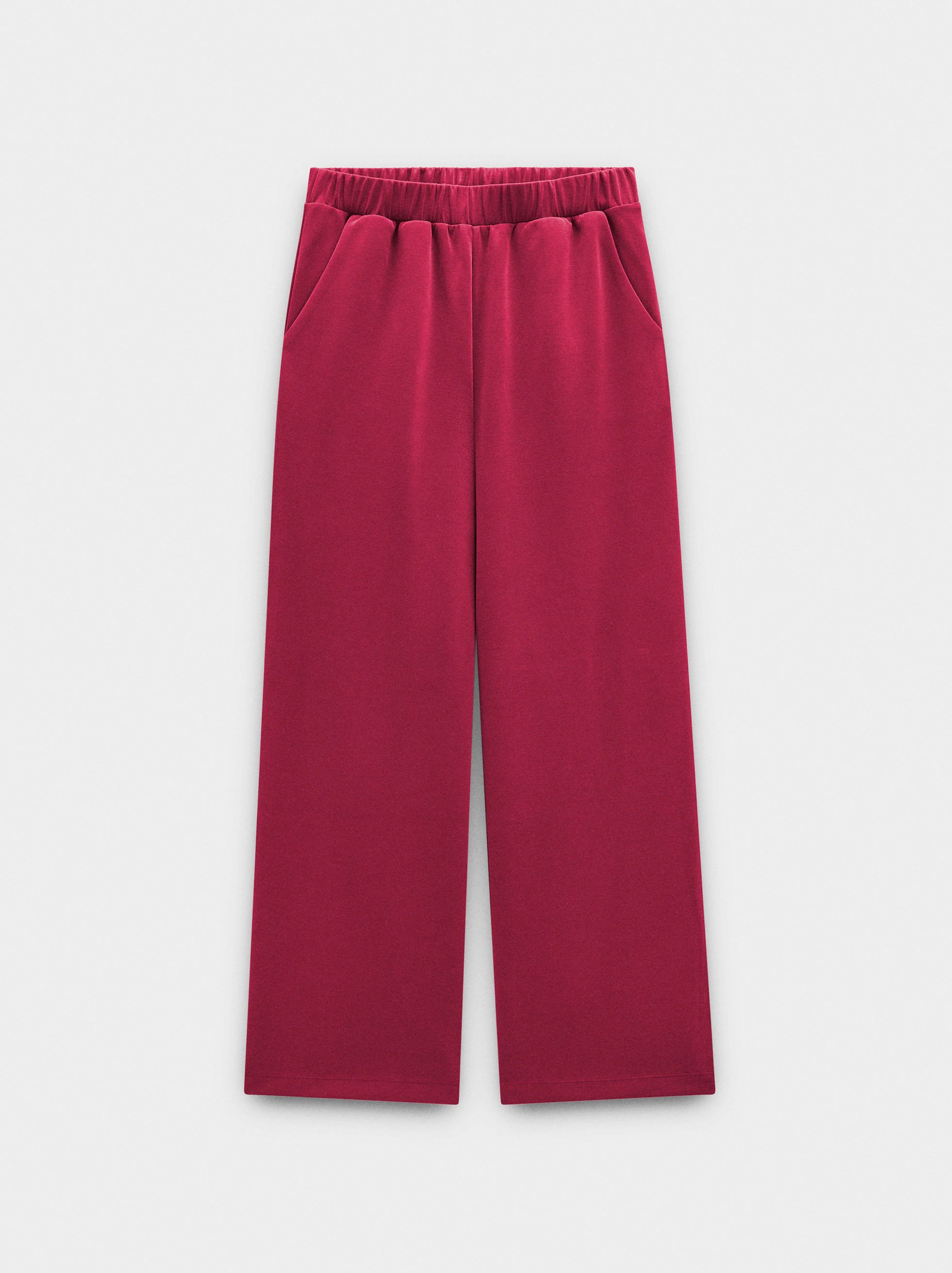 Trousers with elastic waist soft touch image number 4.0