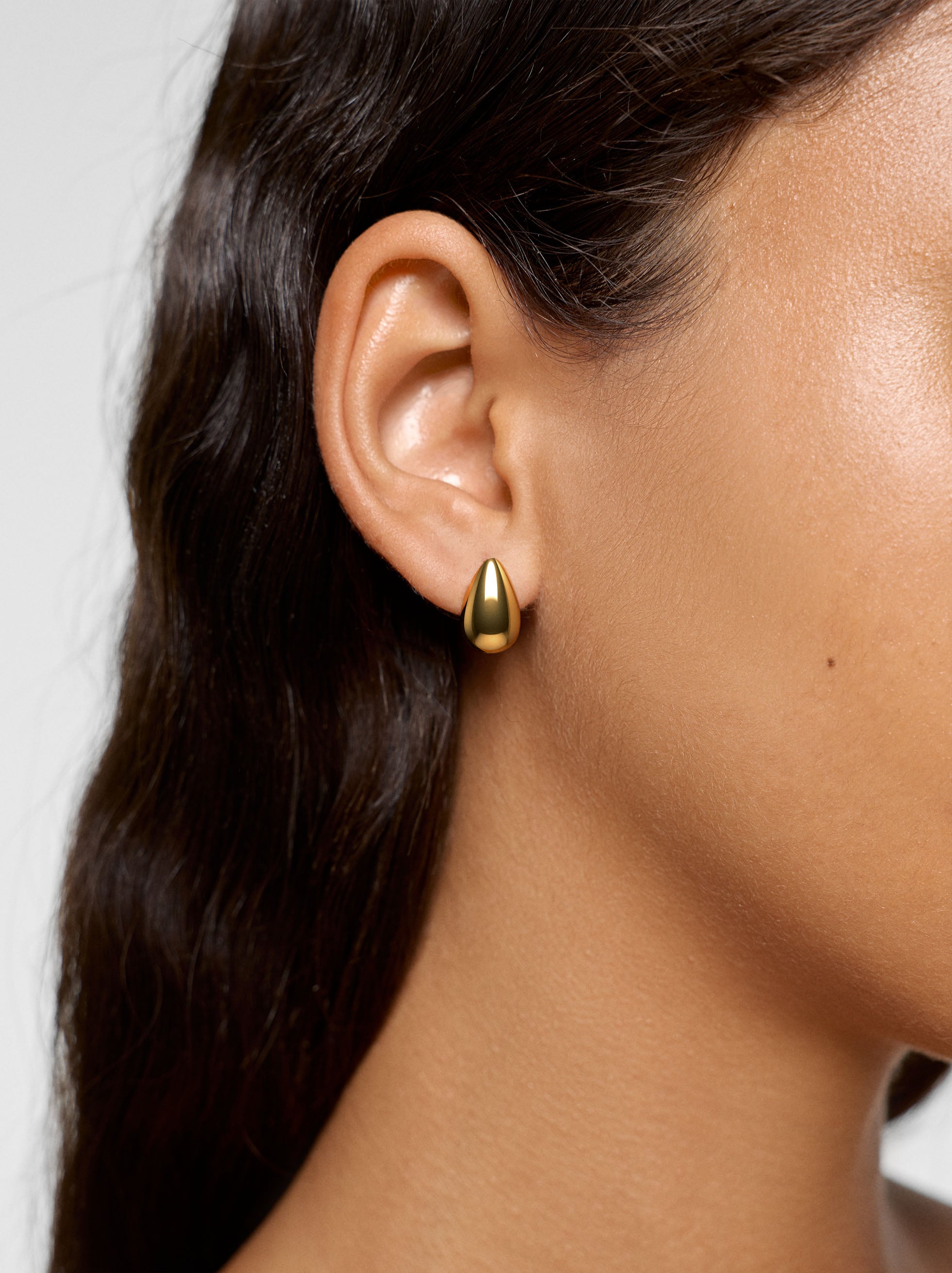 Pendientes gota - acero inoxidable image number 1.0