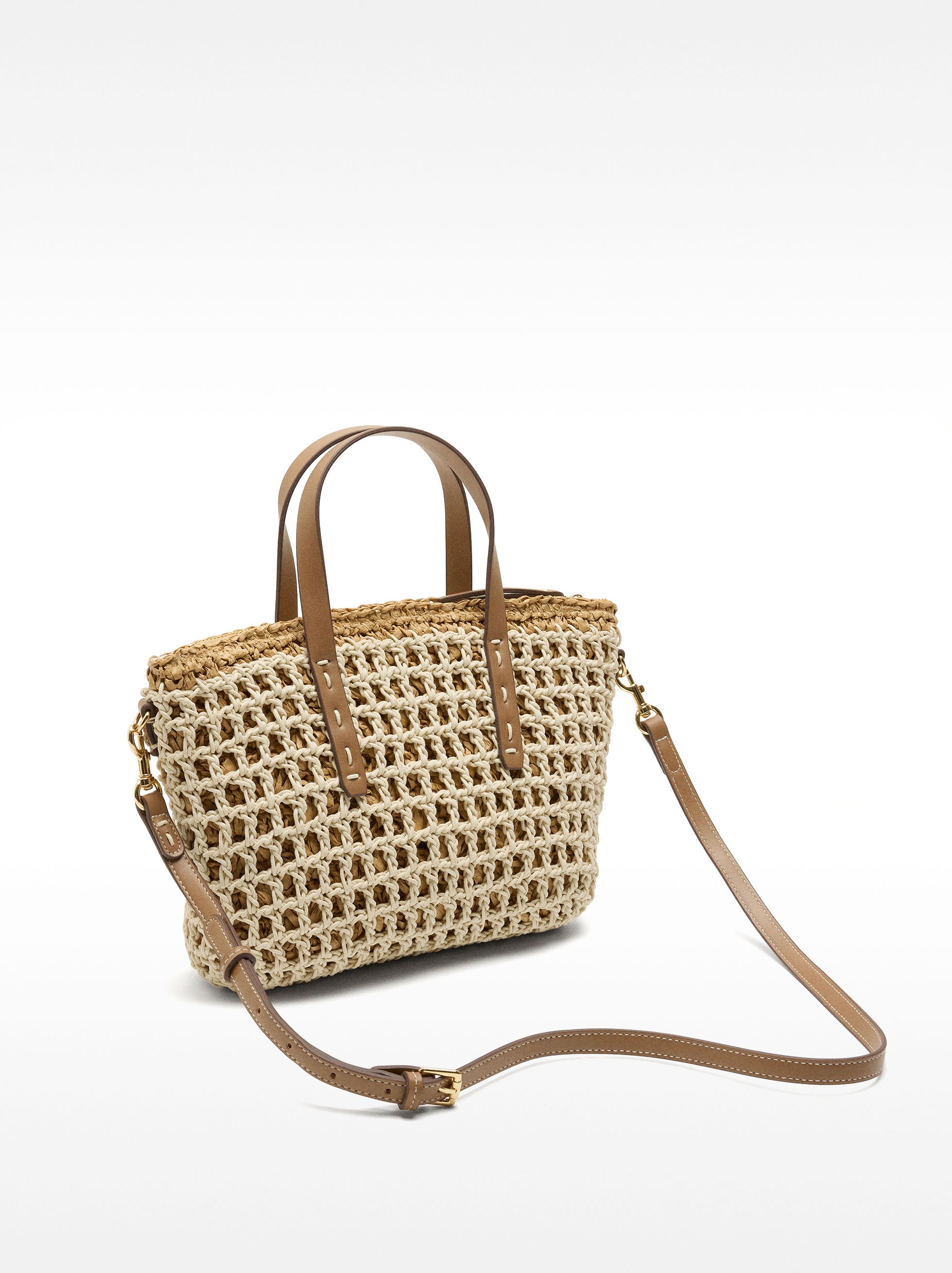 Geflochtene Tote Tasche mit Stroheffekt image number 3.0