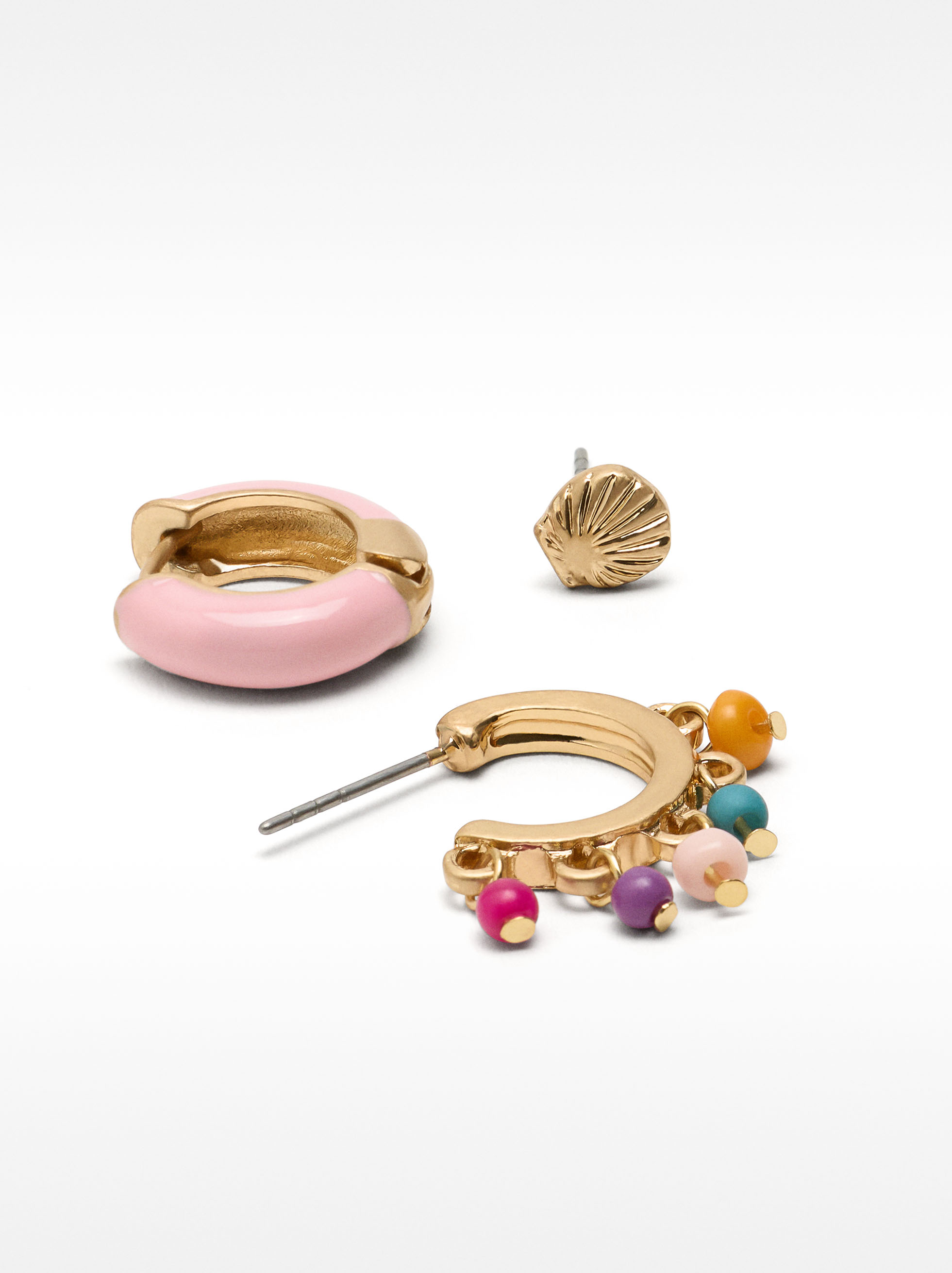 Set of enameled earrings image number 1.0