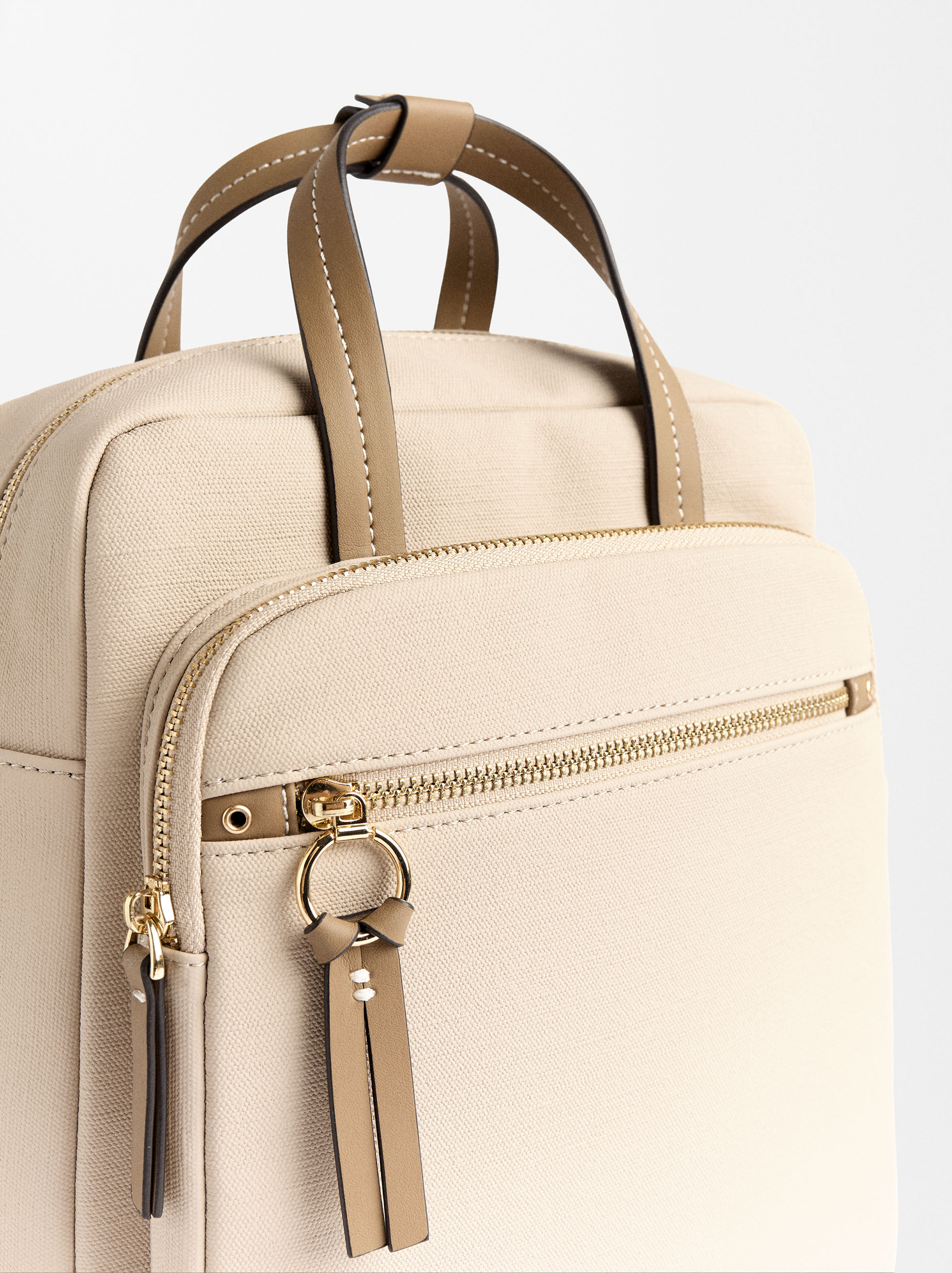 Backpack With Multifunction Straps Black Parfois