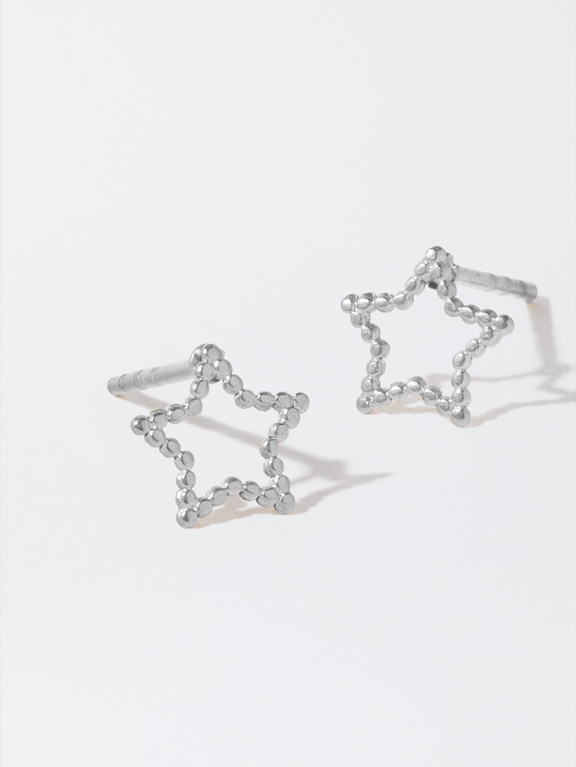 Stainless Steel Earrings With Stars image number 2.0
