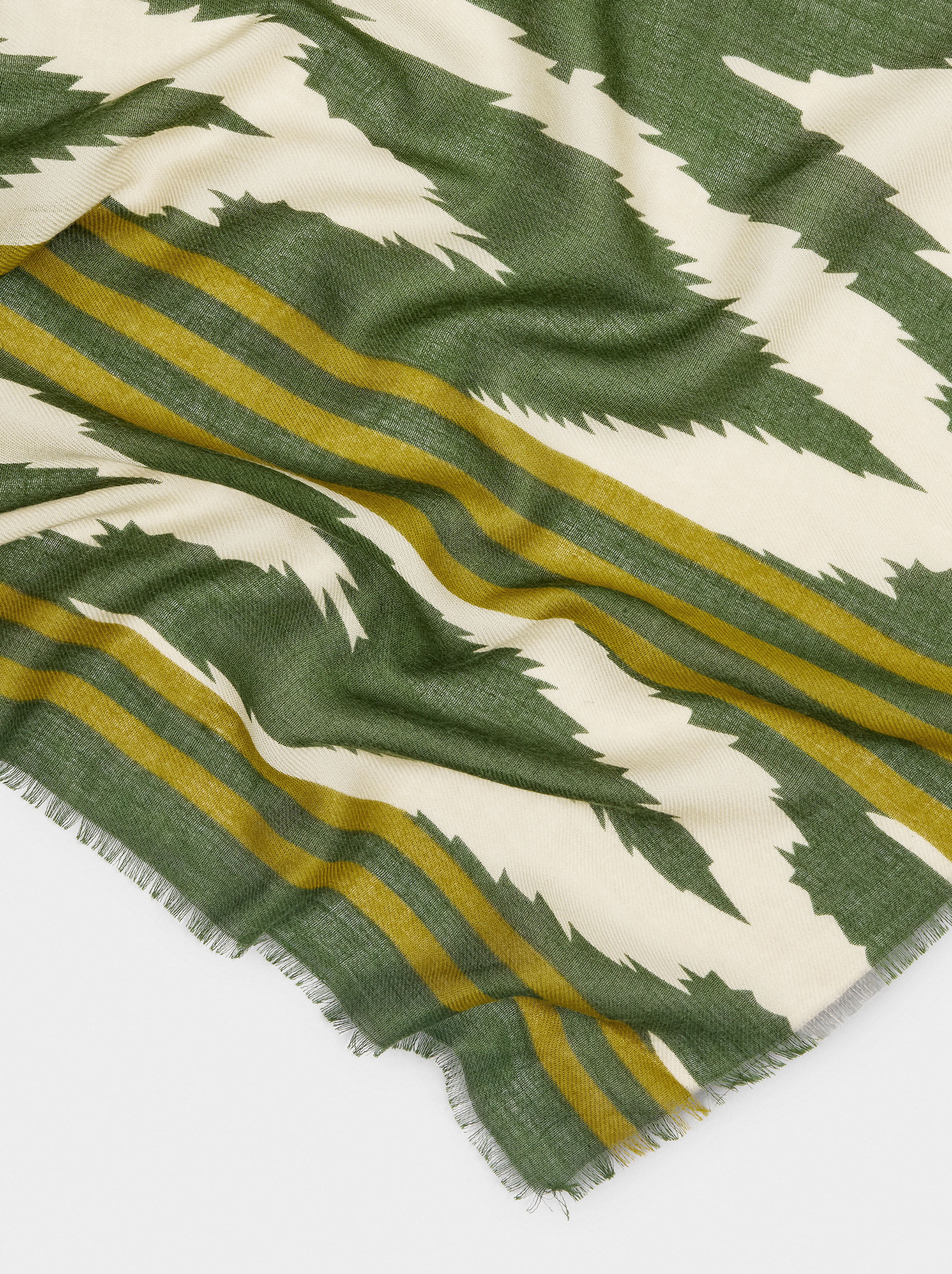 Printed wool-blend scarf image number 1.0