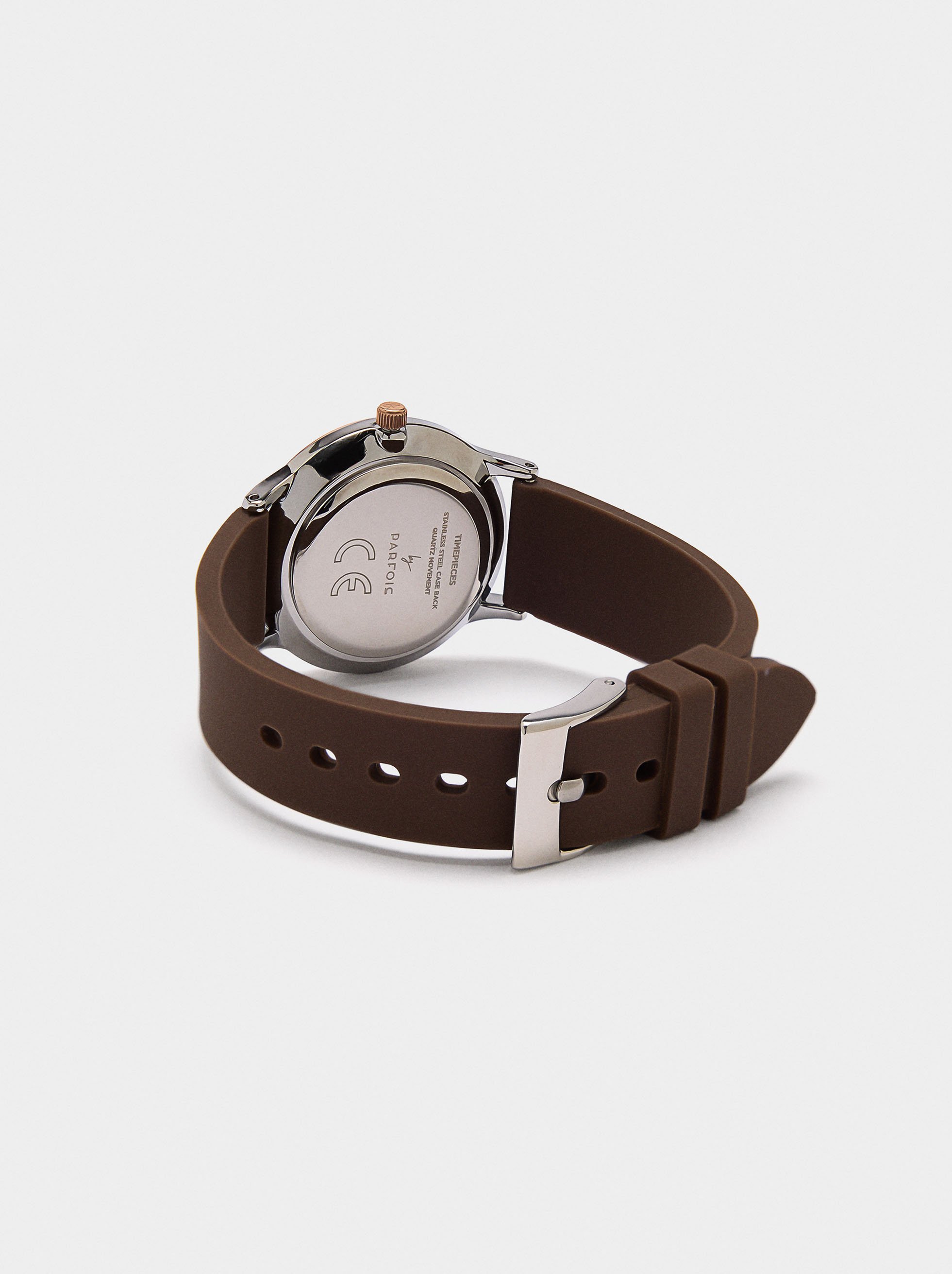 Watch with silicone strap image number 2.0