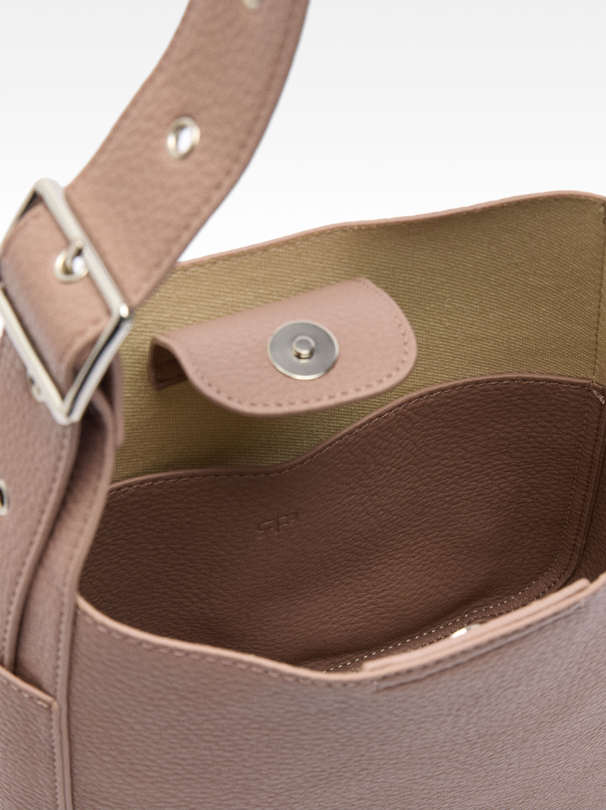 Shoulder bag with texture, Pink, hi-res