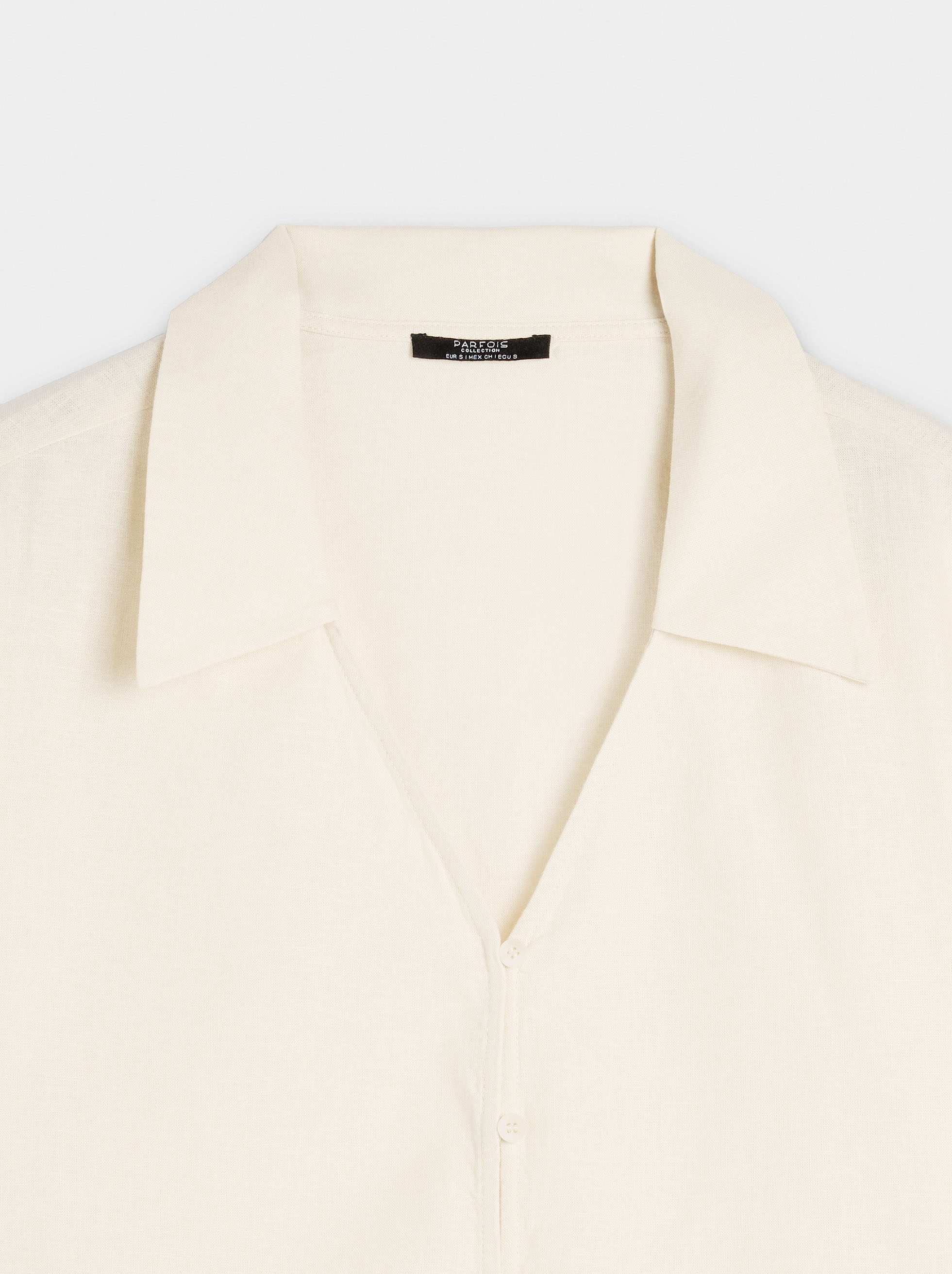 Linen-blend shirt  image number 5.0