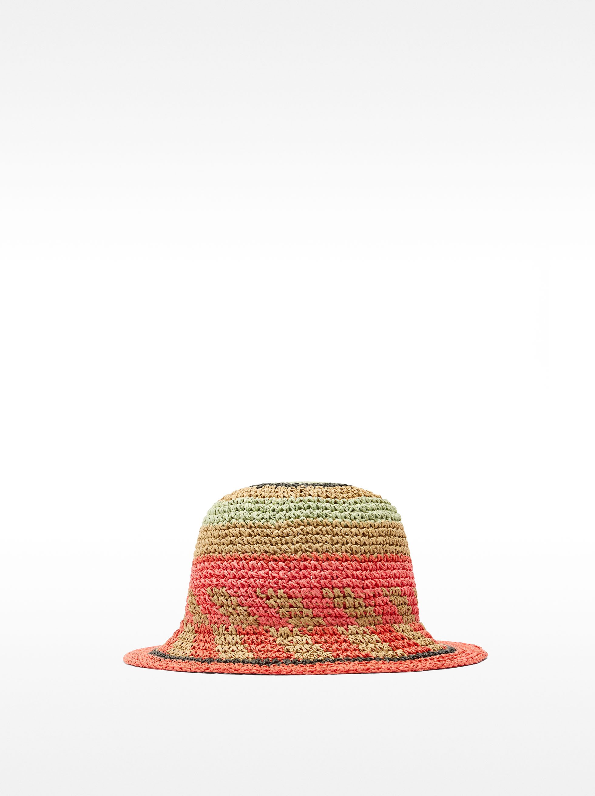 Bucket bag hat with straw effect image number 0.0
