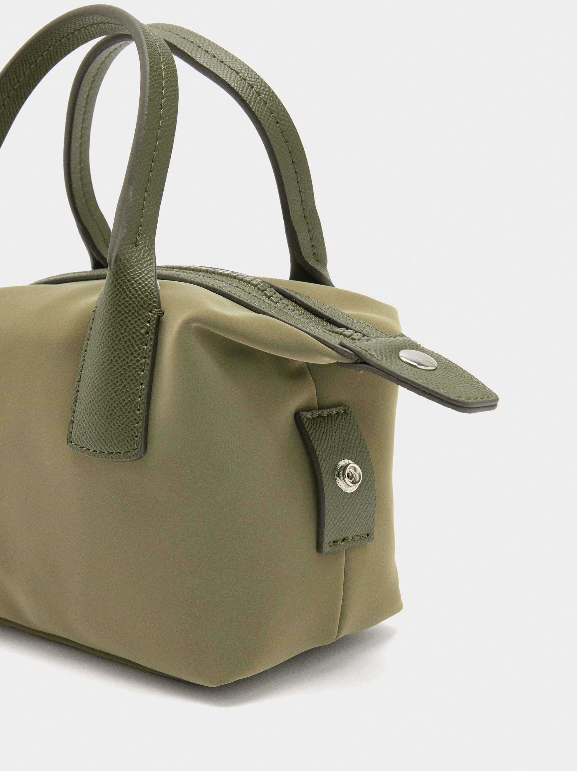 Bolso de mano de textura suave image number 2.0