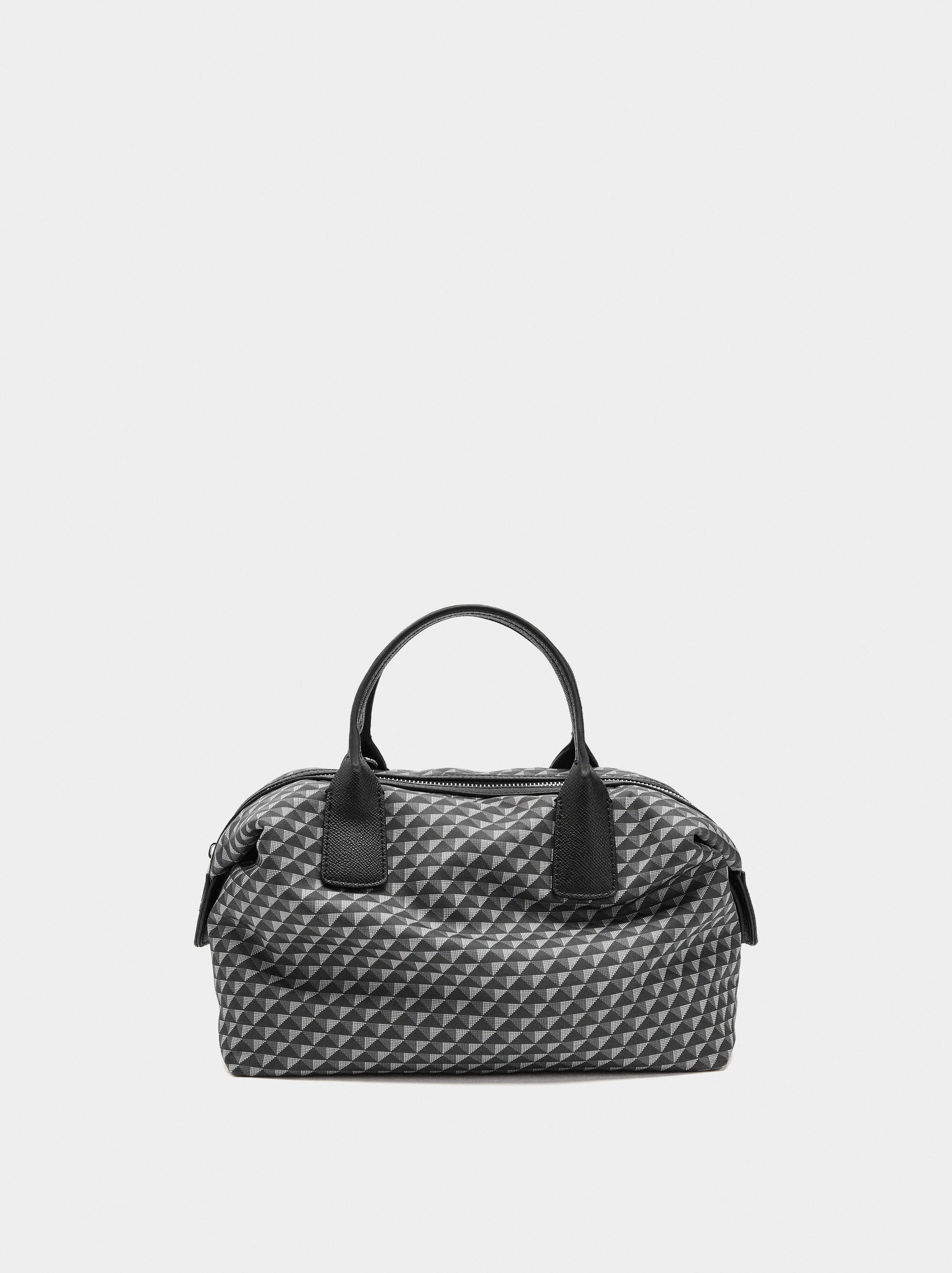 Printed nylon tote bag image number 0.0