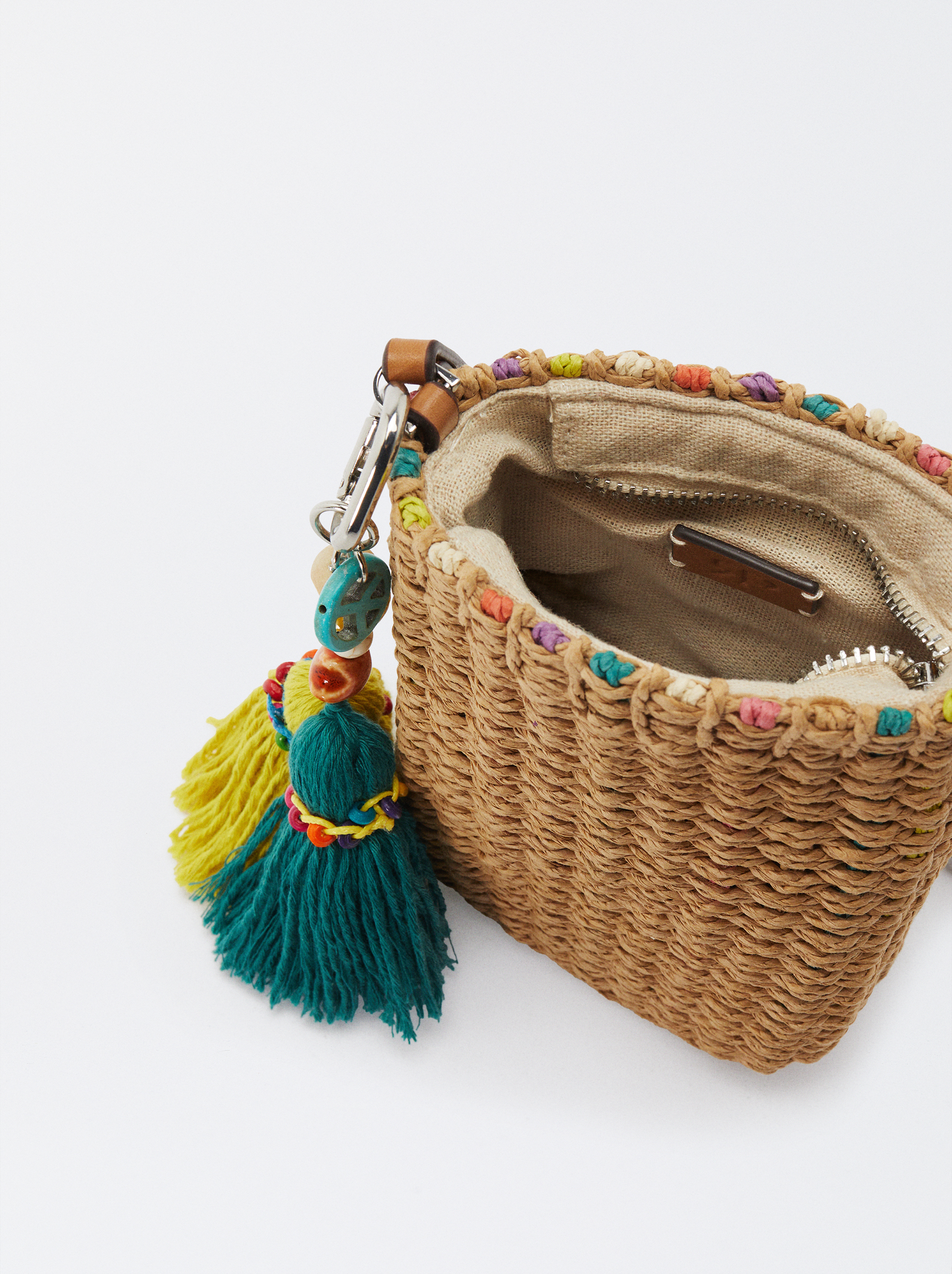 Straw Effect Tote Bag Parfois