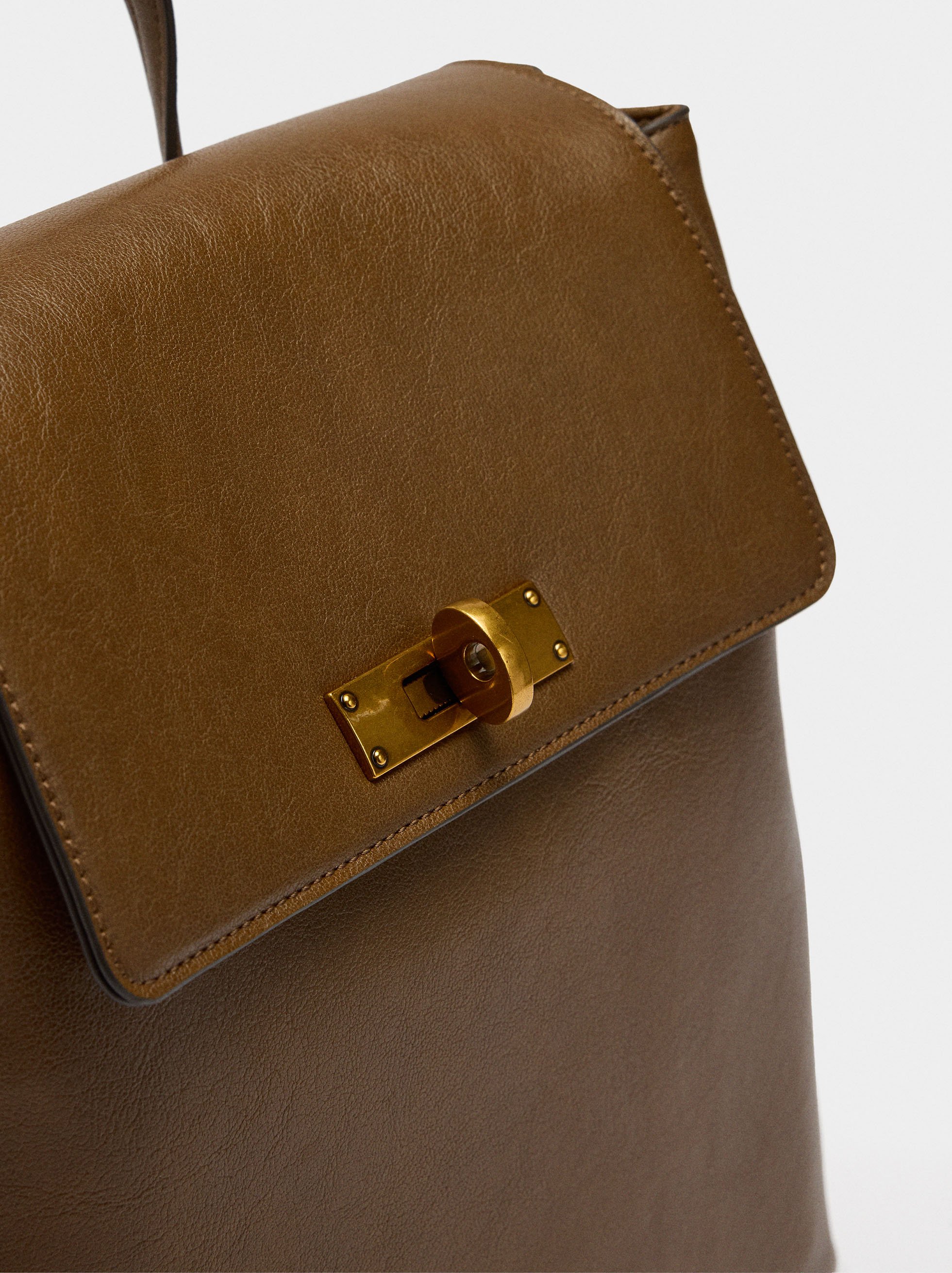 Backpack with twist closure image number 2.0