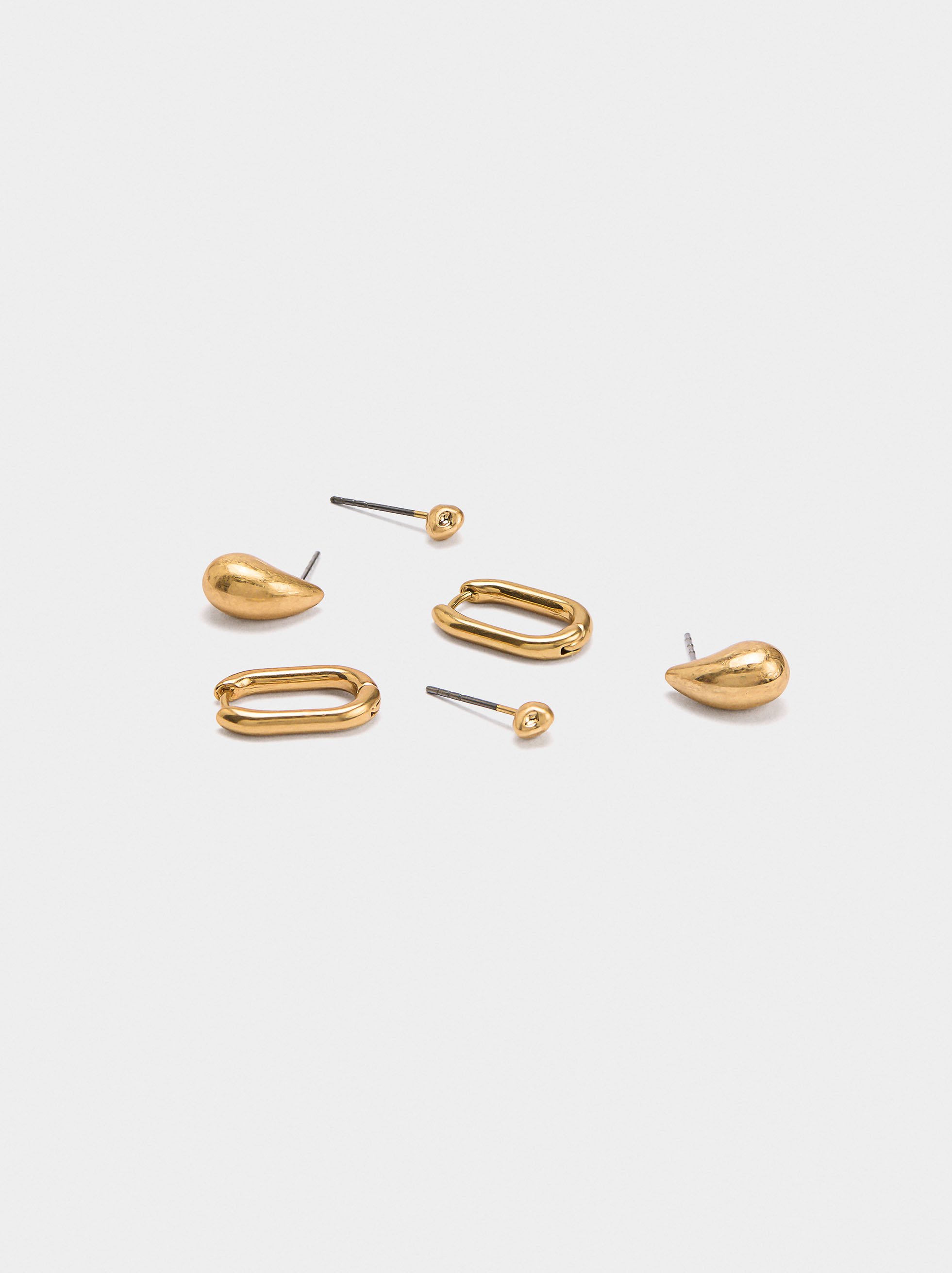 Set of gold earrings image number 1.0