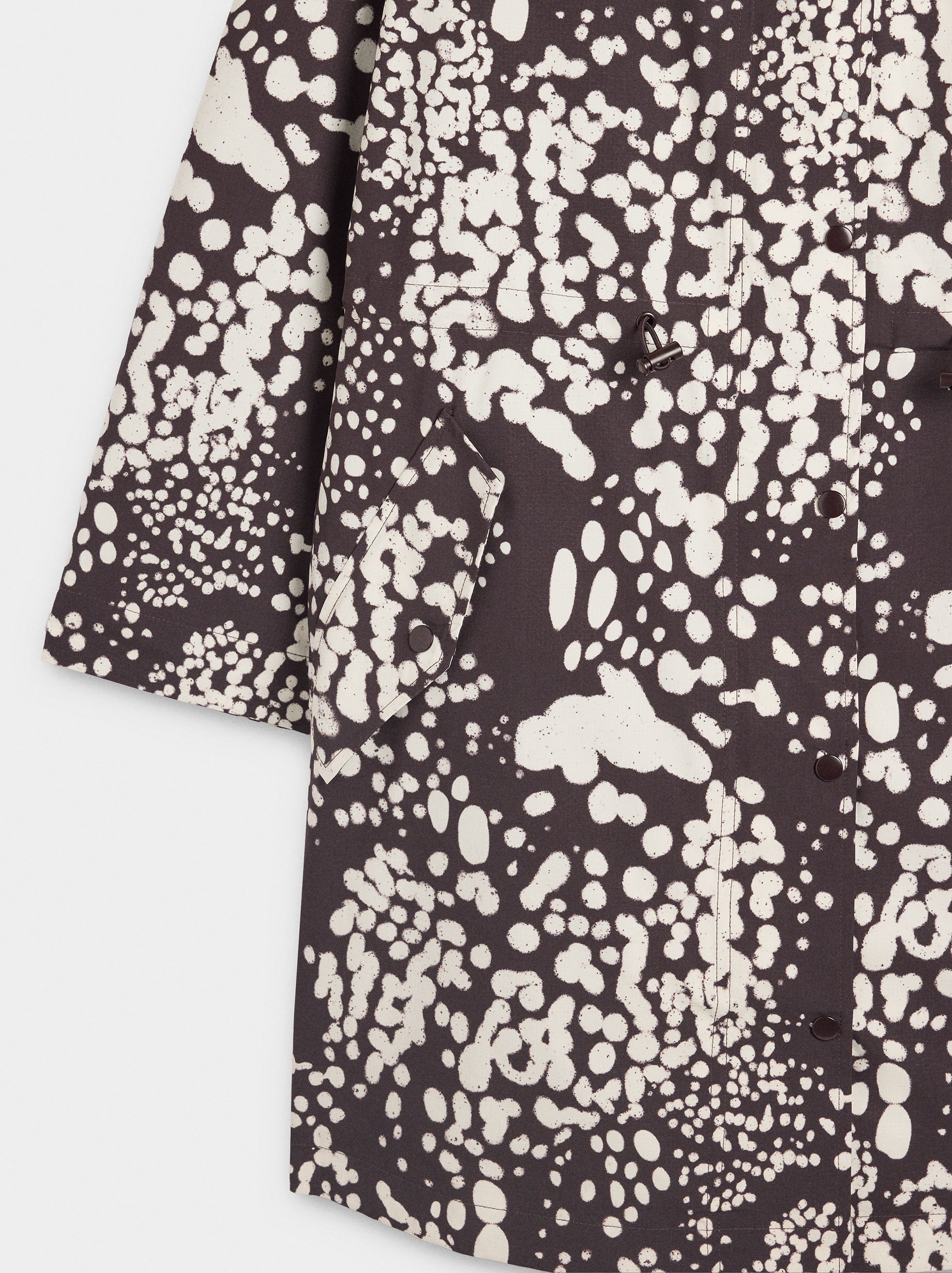 Polka dot parka with hood image number 5.0