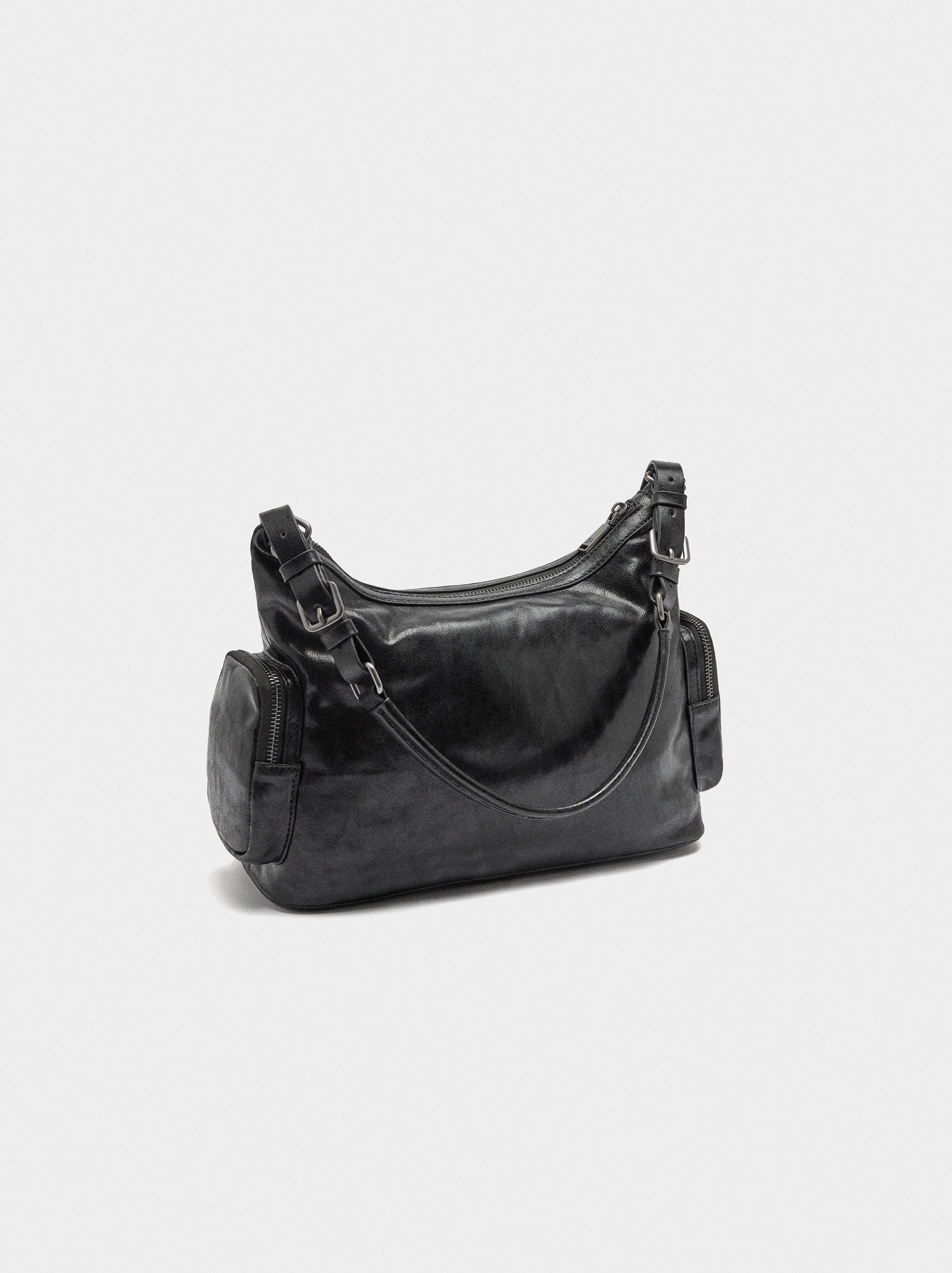 Shoulder bag with aged effect image number 3.0