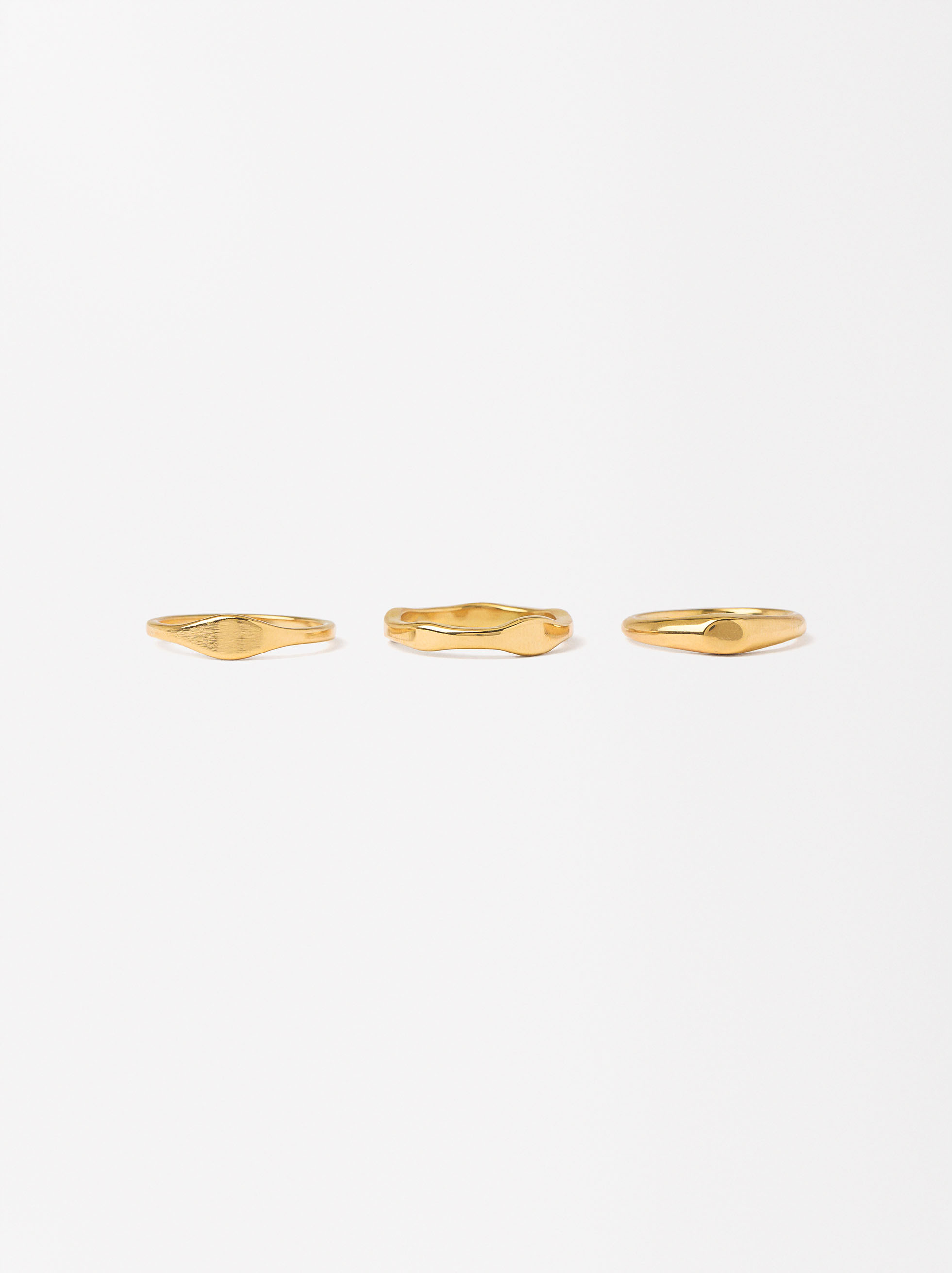 Set of rings - Stainless steel  image number 1.0